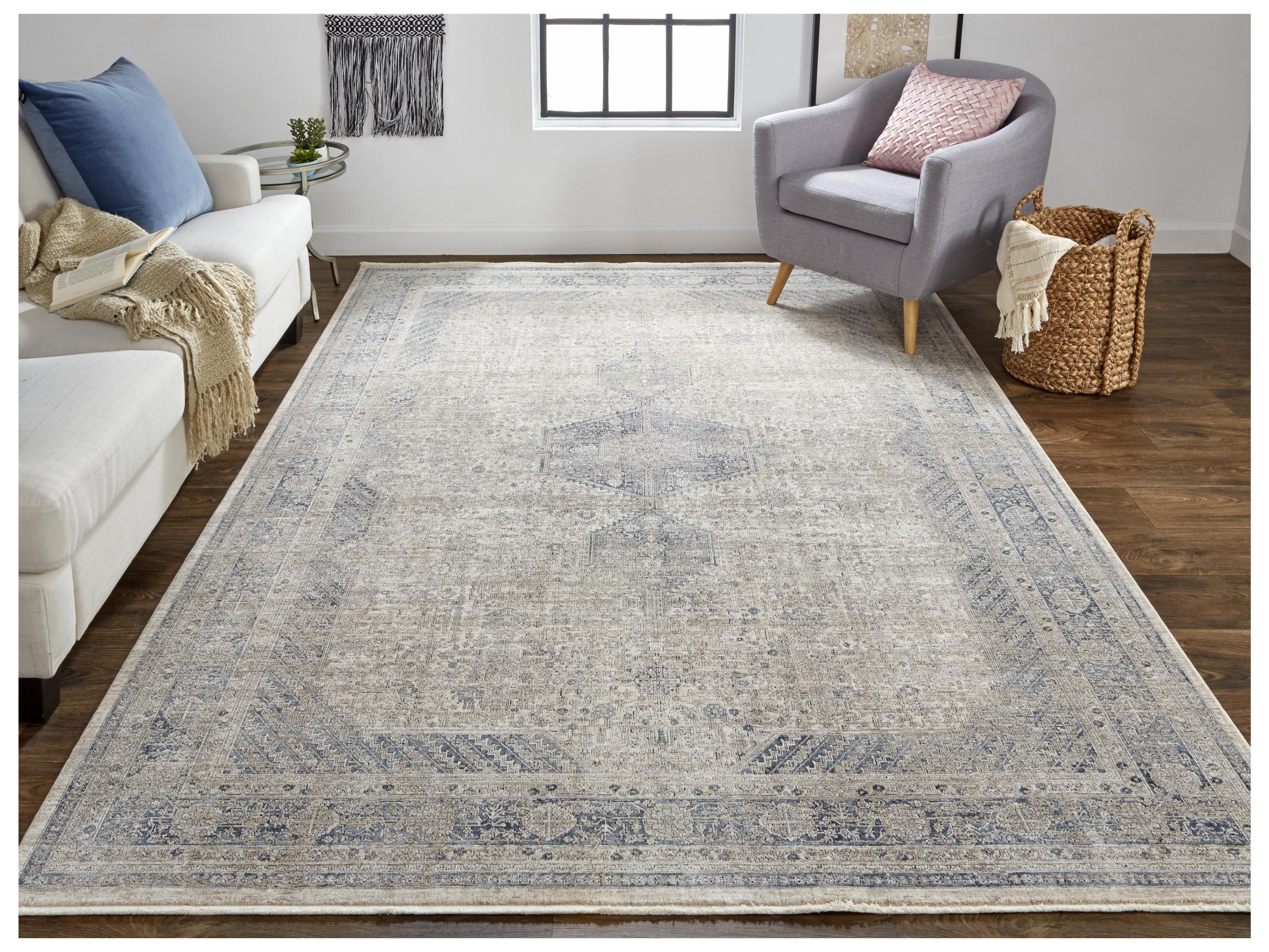 Feizy Rugs Marquette Bordered Runner Area Rug