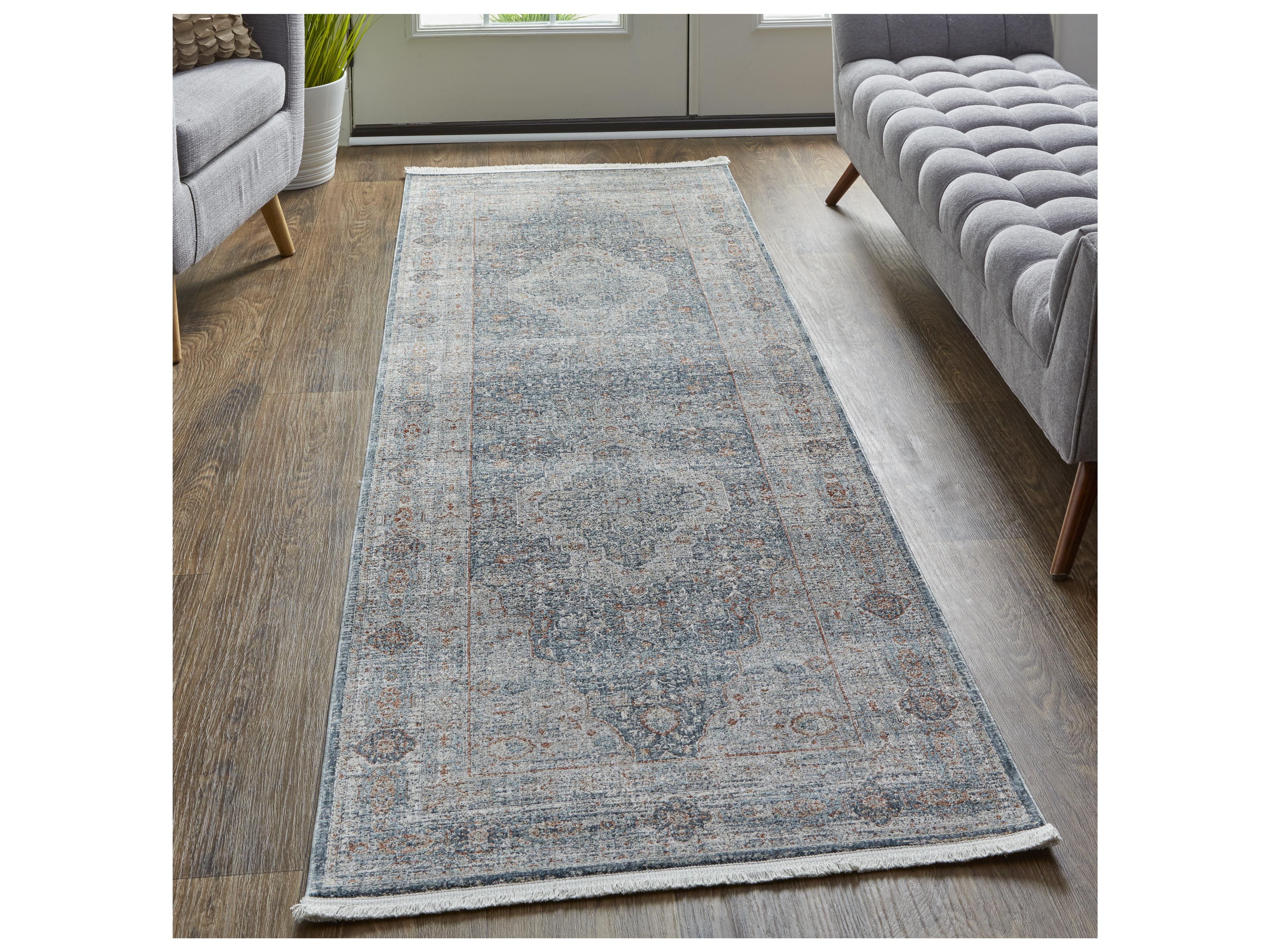 Feizy Rugs Marquette Bordered Runner Area Rug