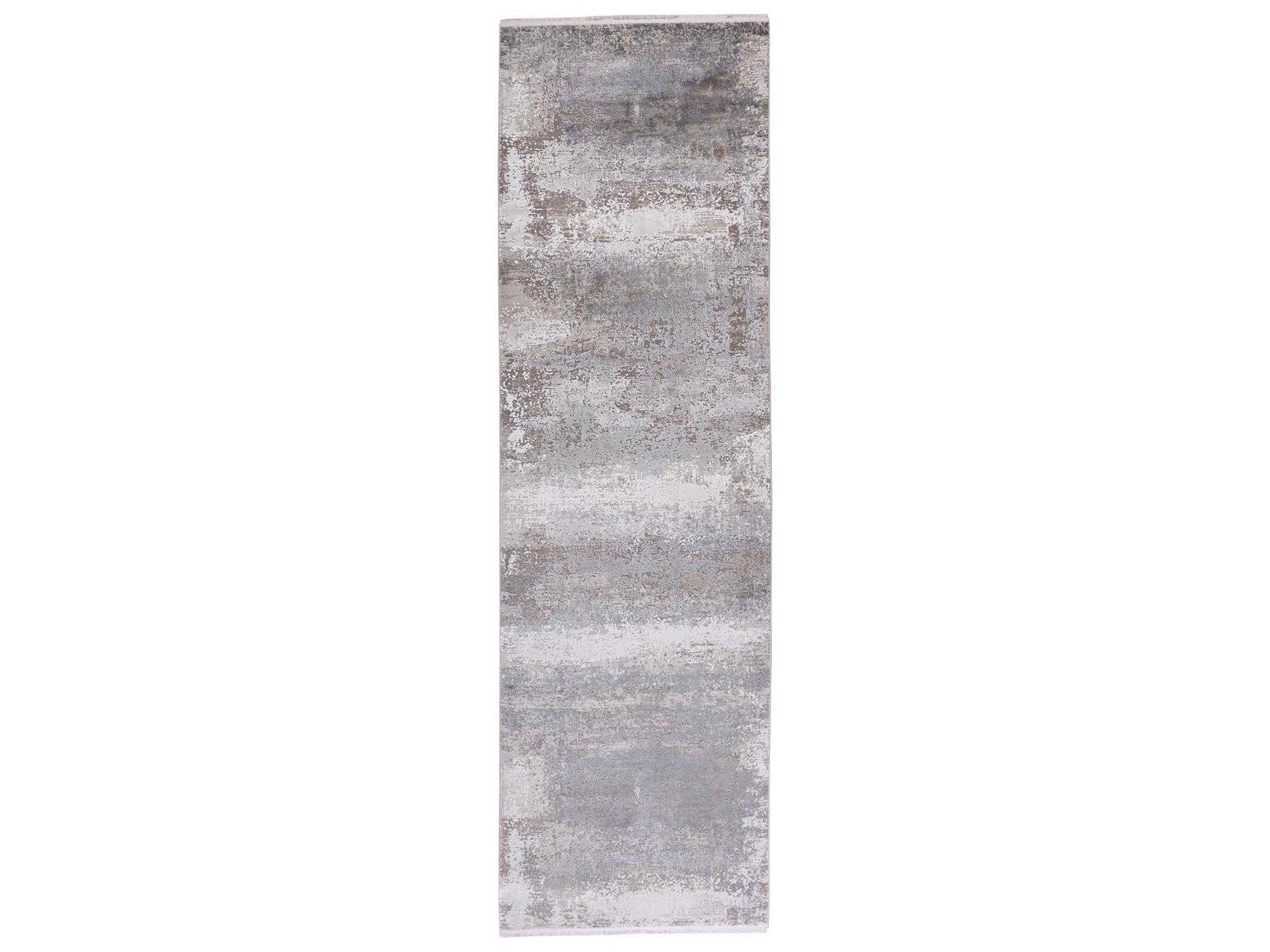 Cadiz Runner Rug Light Gray Abstract