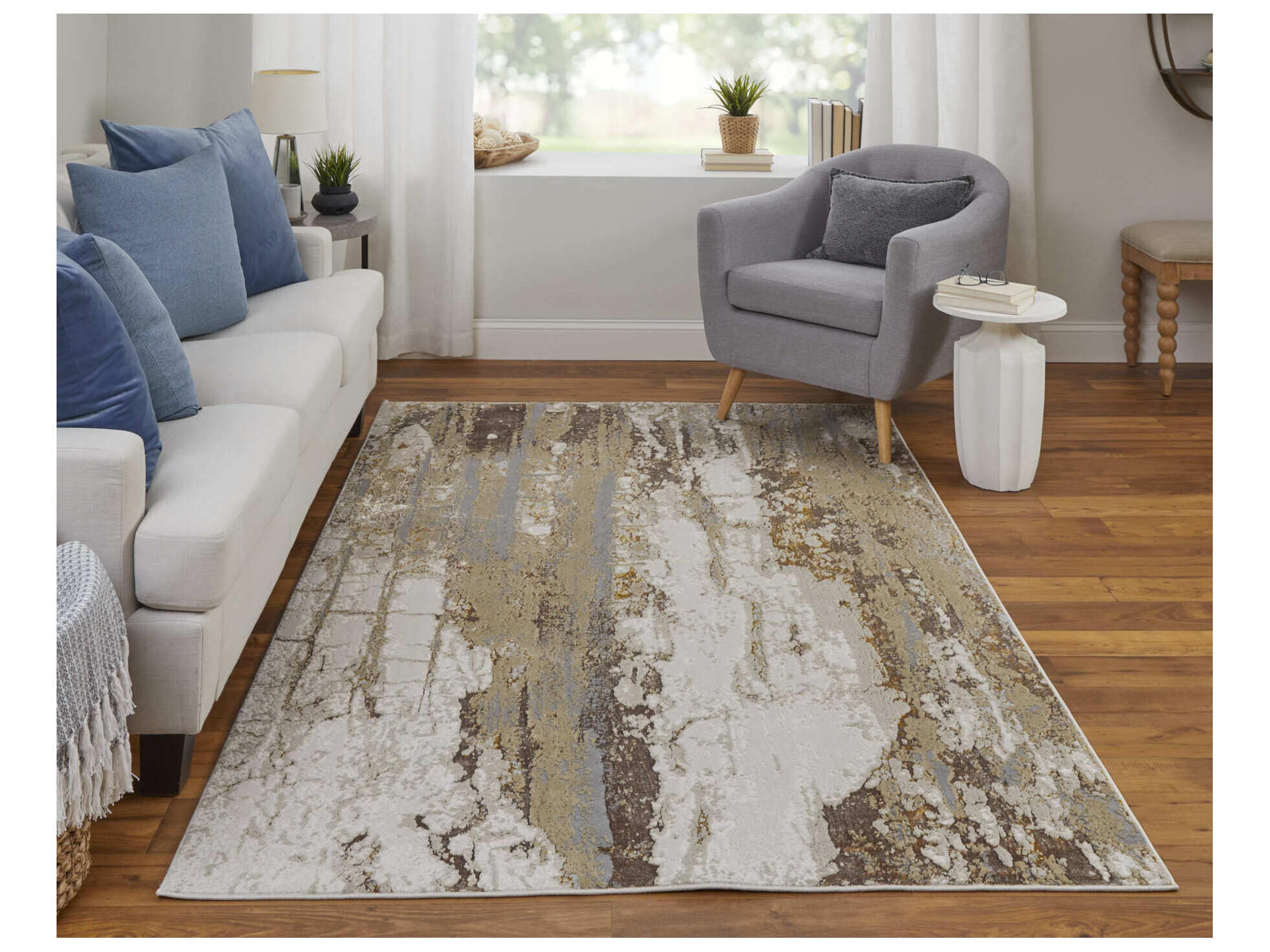 Feizy Rugs Aura Abstract Runner Area Rug