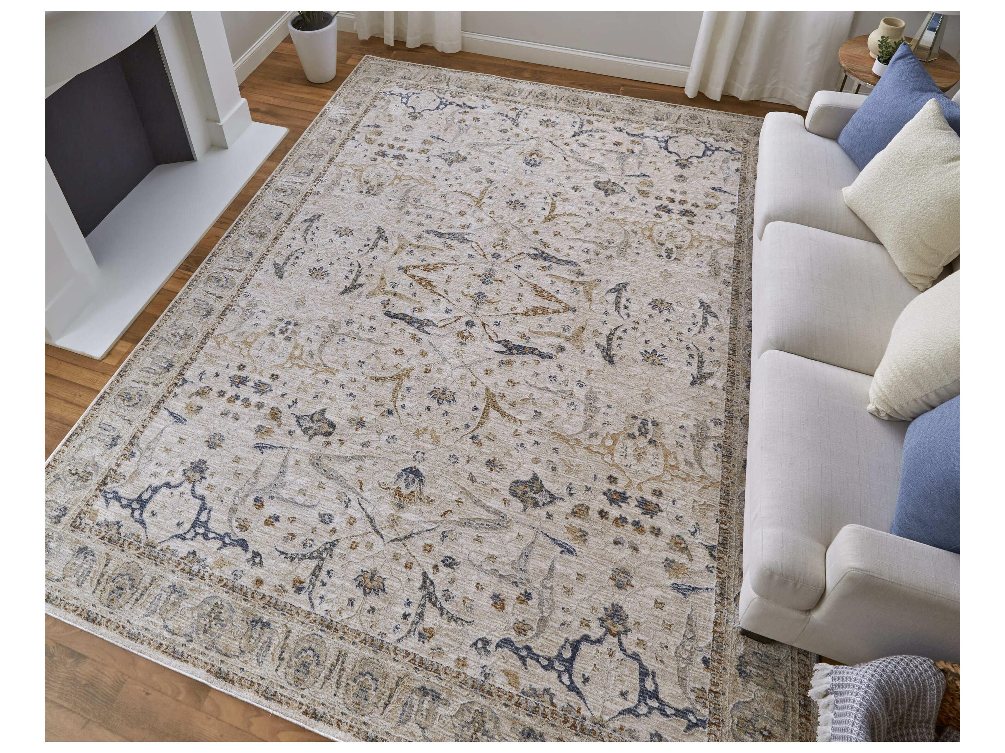 Feizy Rugs Pasha Bordered Runner Area Rug