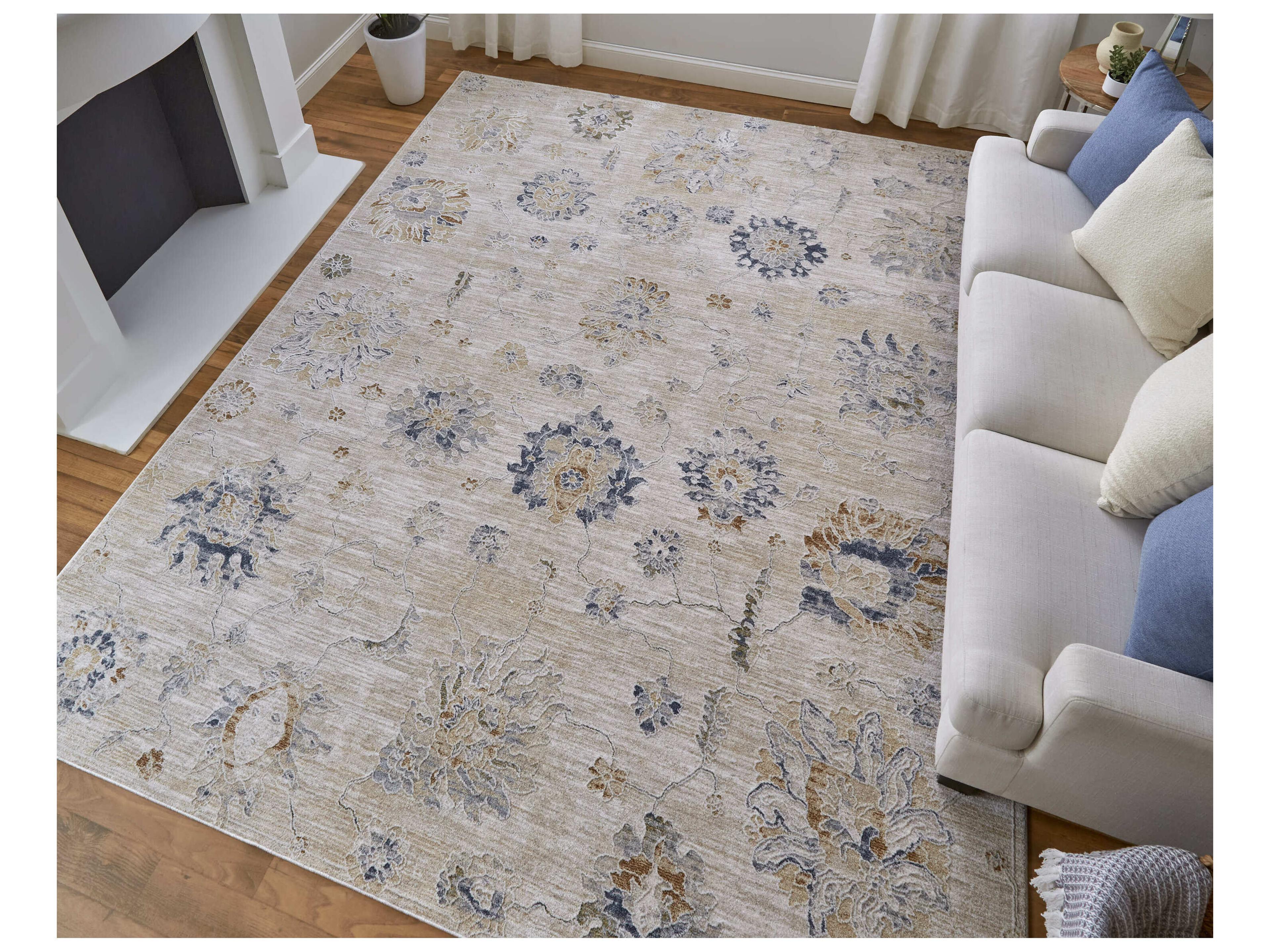 Feizy Rugs Pasha Floral Runner Area Rug