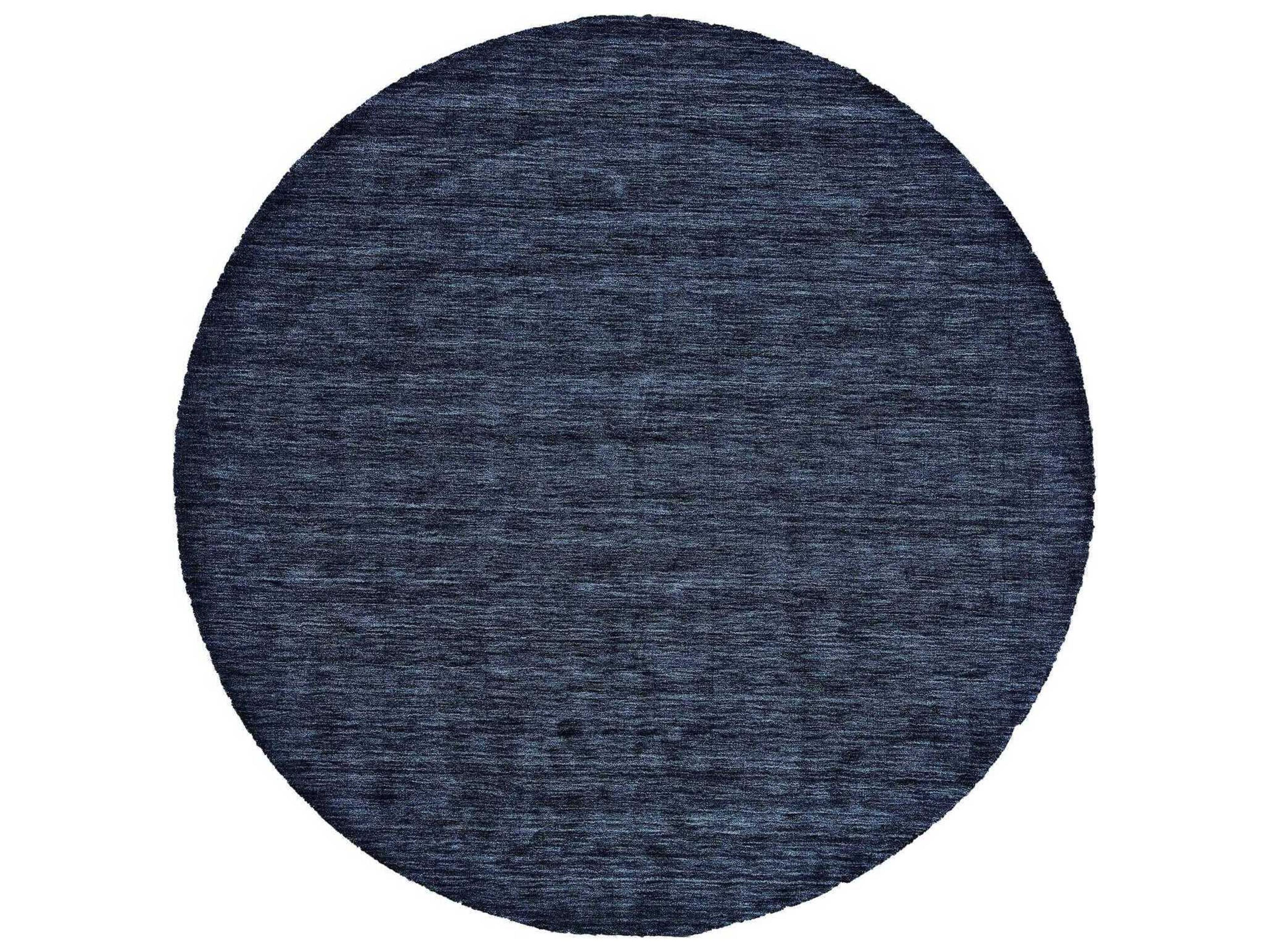 Luna Round Area Rug Contemporary Hand Woven