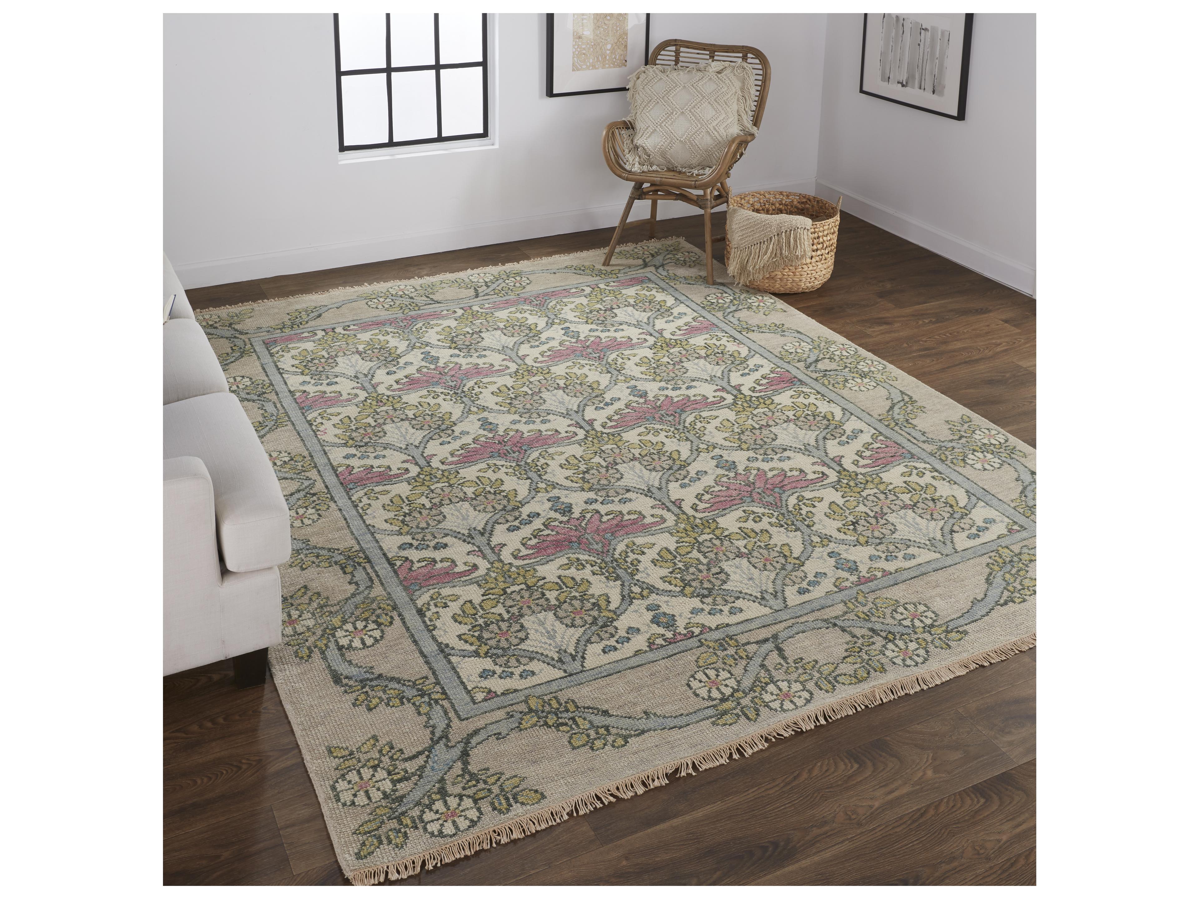 Feizy Rugs Beall Bordered Runner Area Rug