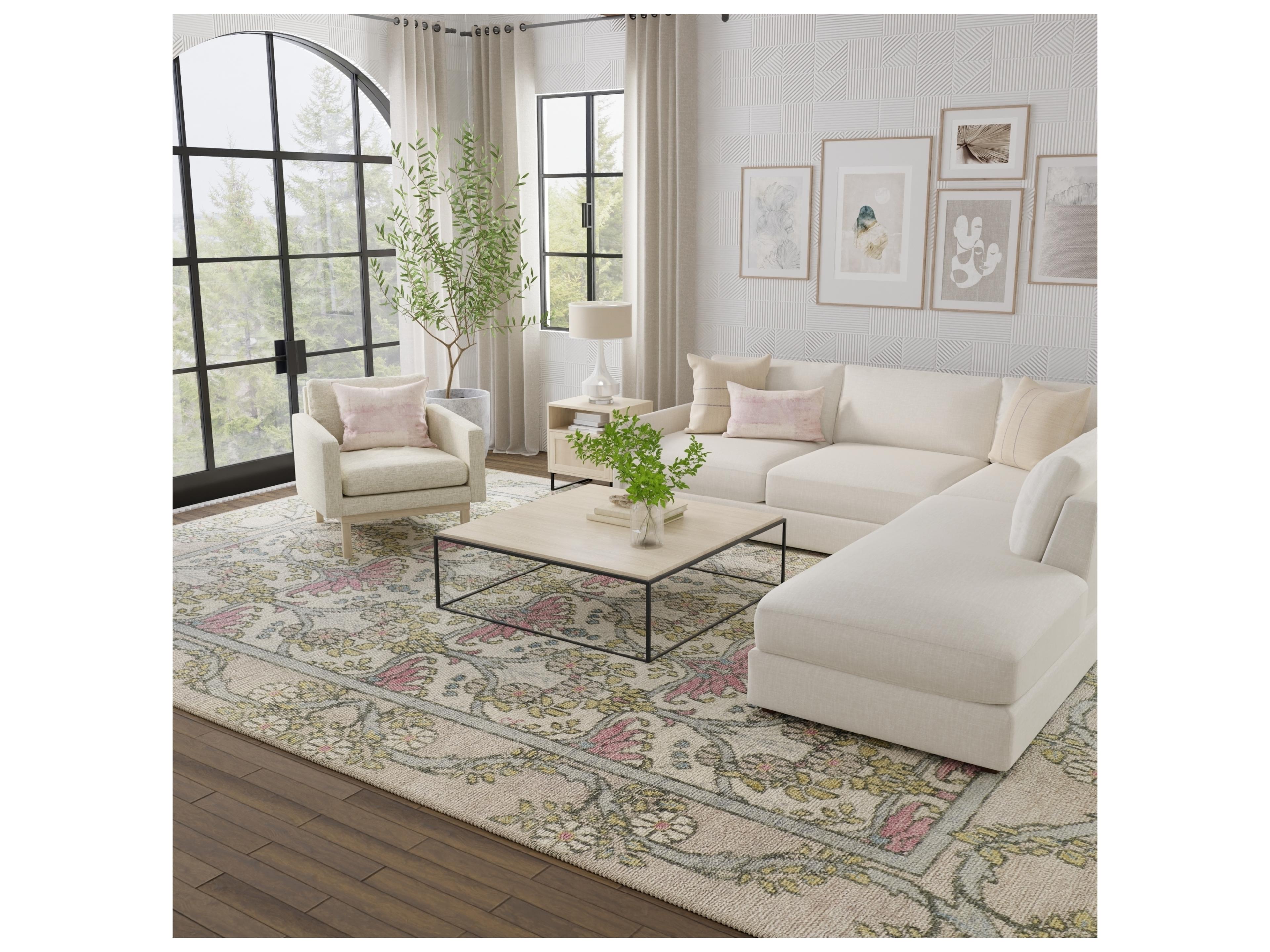 Feizy Rugs Beall Bordered Runner Area Rug
