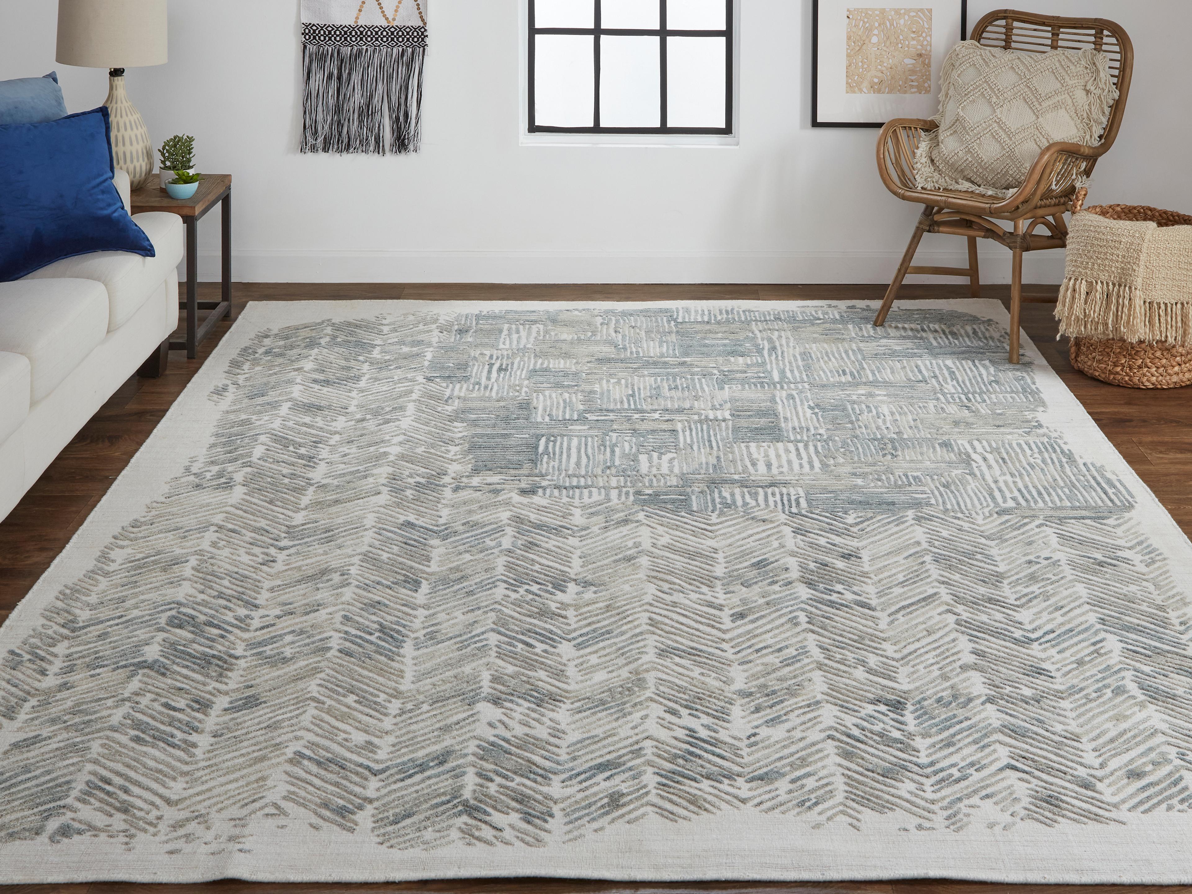 Feizy Rugs Elias Geometric Runner Area Rug