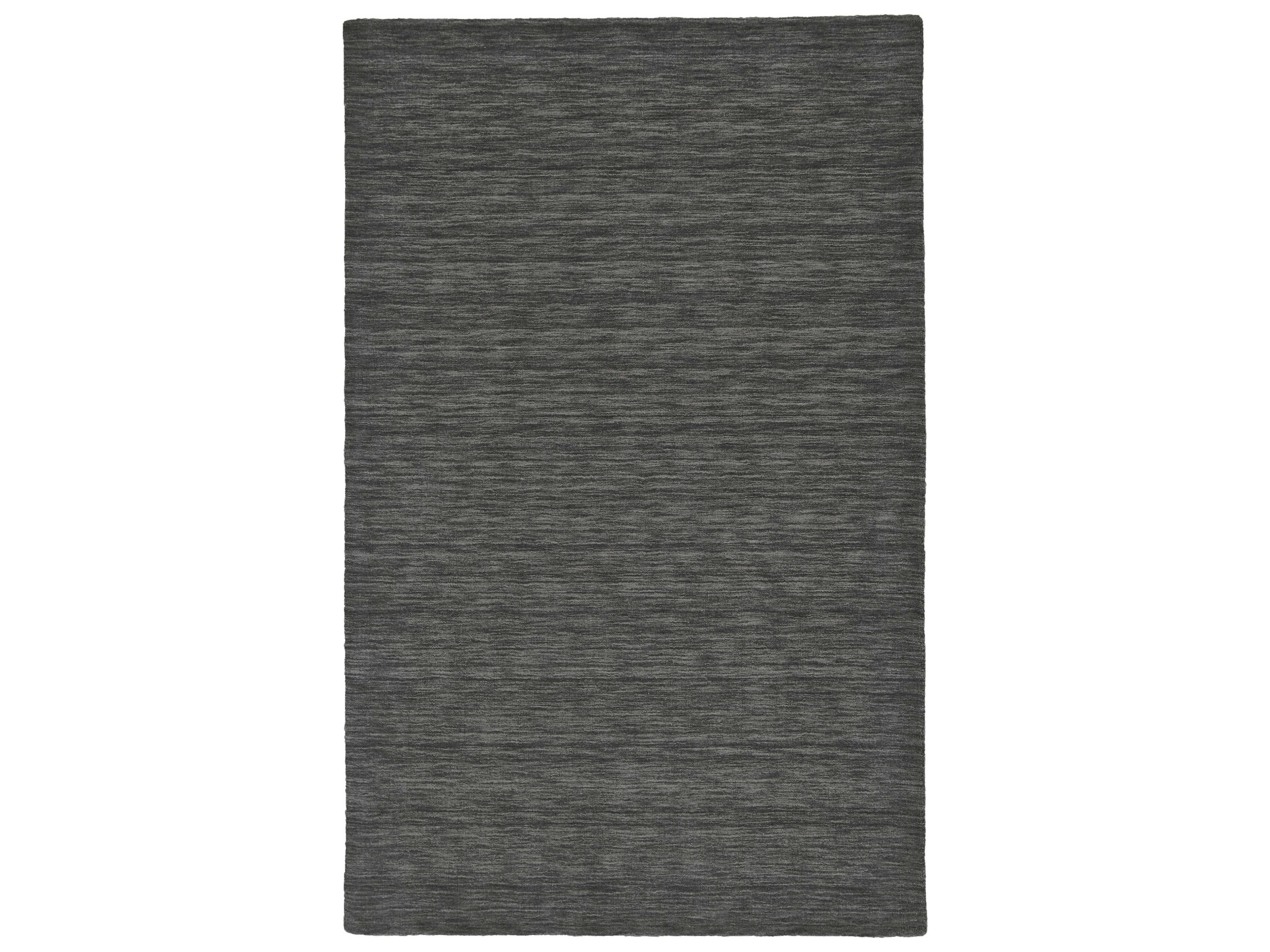 Luna Charcoal Area Rug Contemporary Hand-Loomed