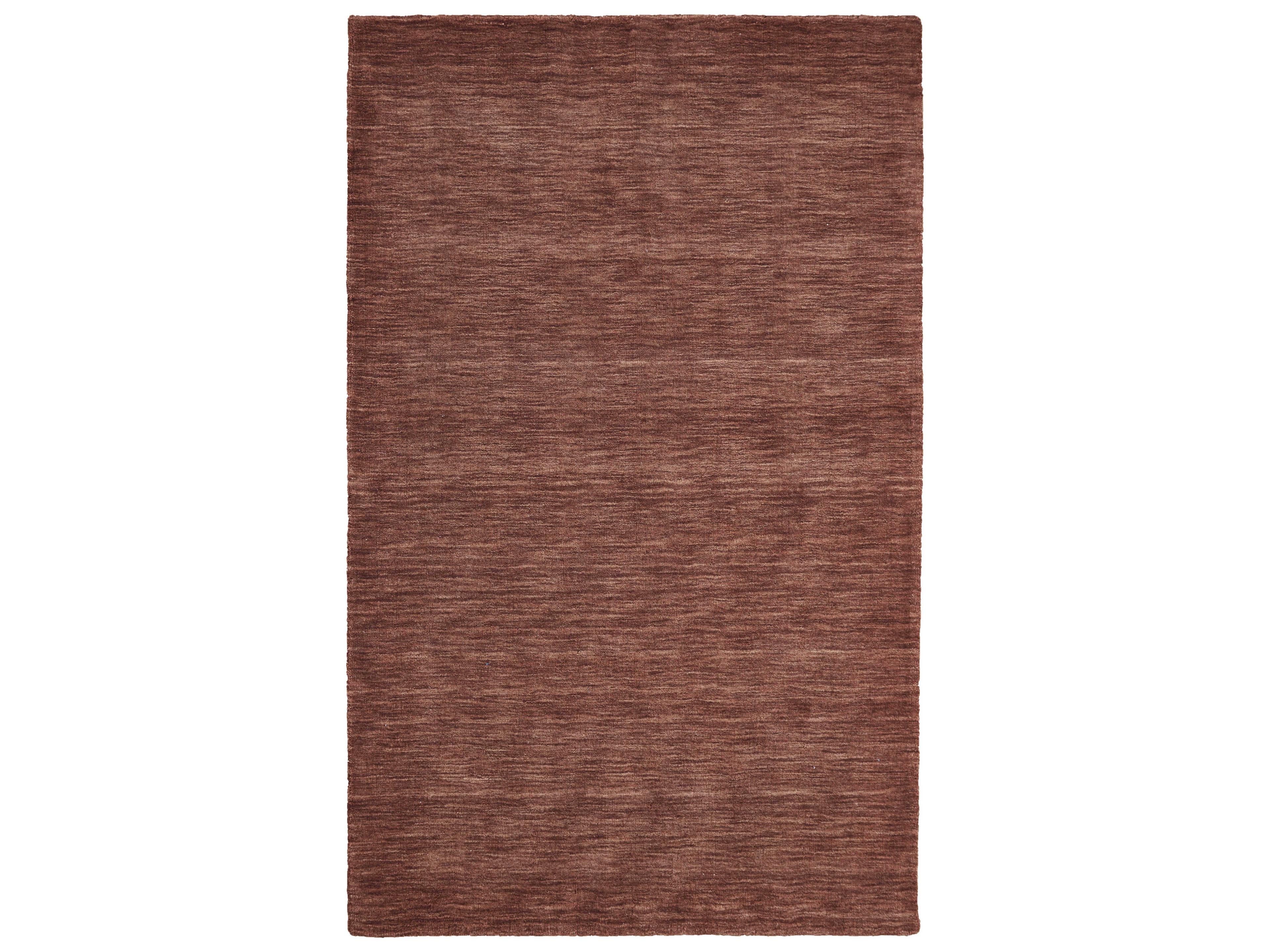 Luna Area Rug in Rust Contemporary Hand-Woven