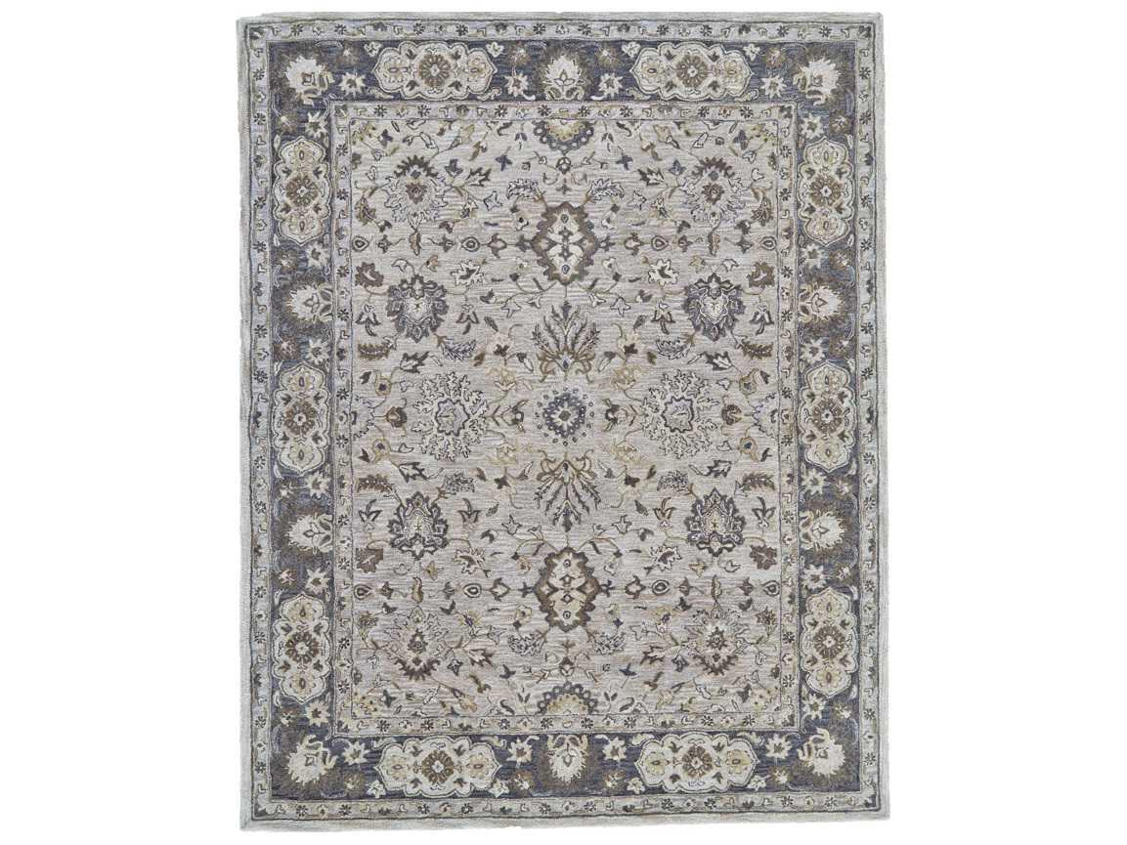 Eaton Wool Area Rug Traditional Ornamental