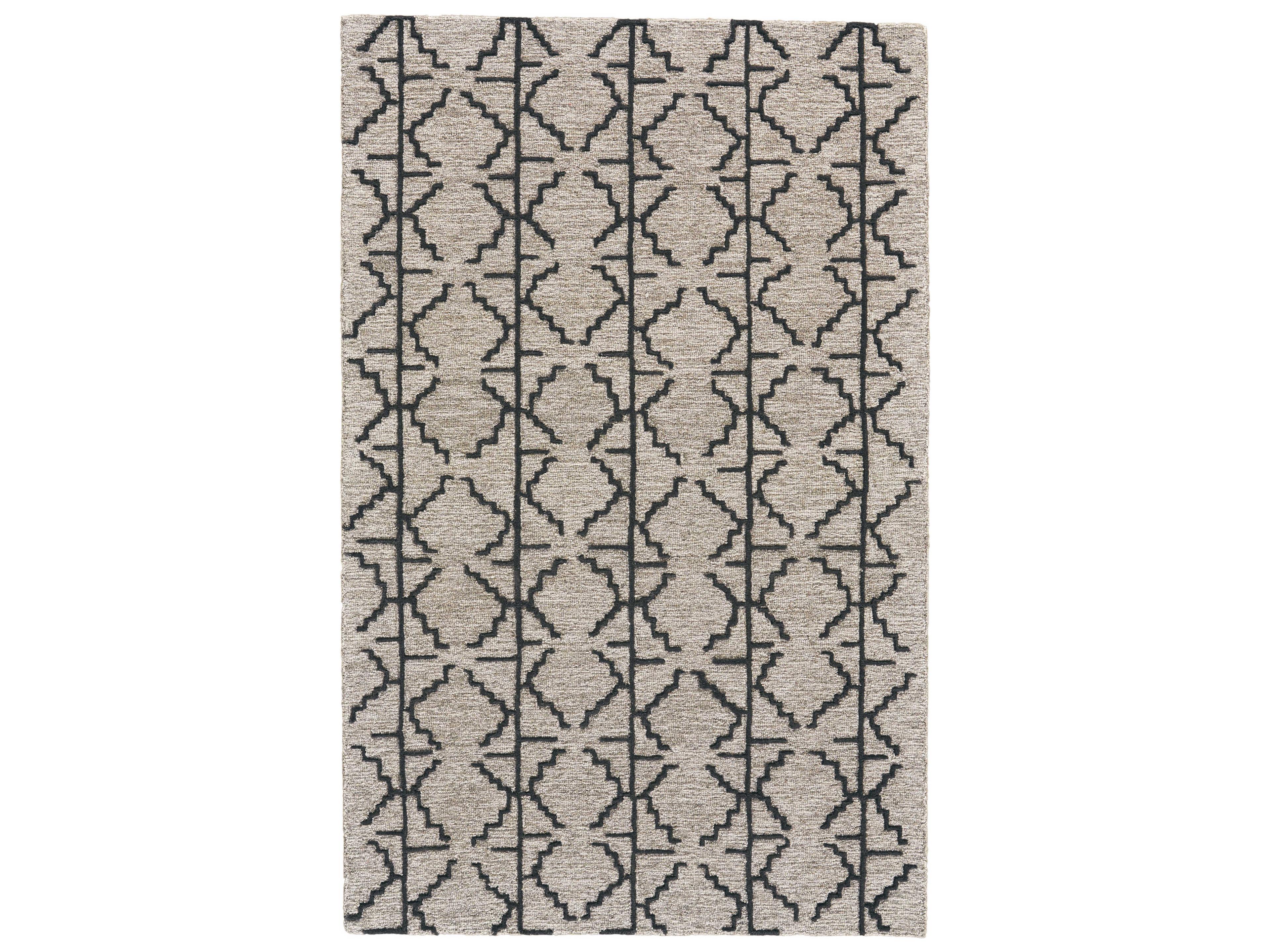 Feizy Enzo Area Rug Charcoal Gray Hand-Tufted Wool