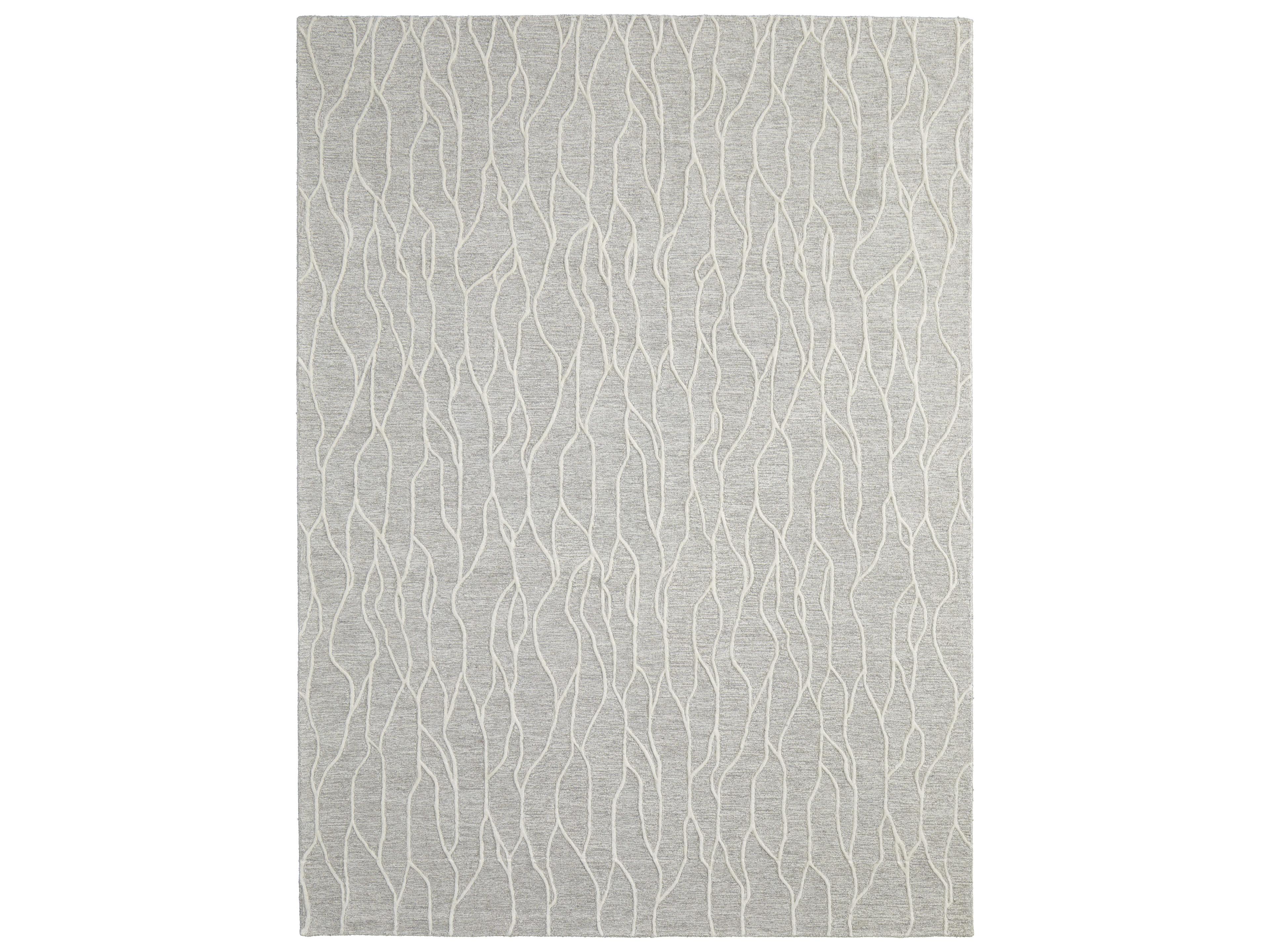 Enzo Collection Area Rug Ivory Gray Abstract