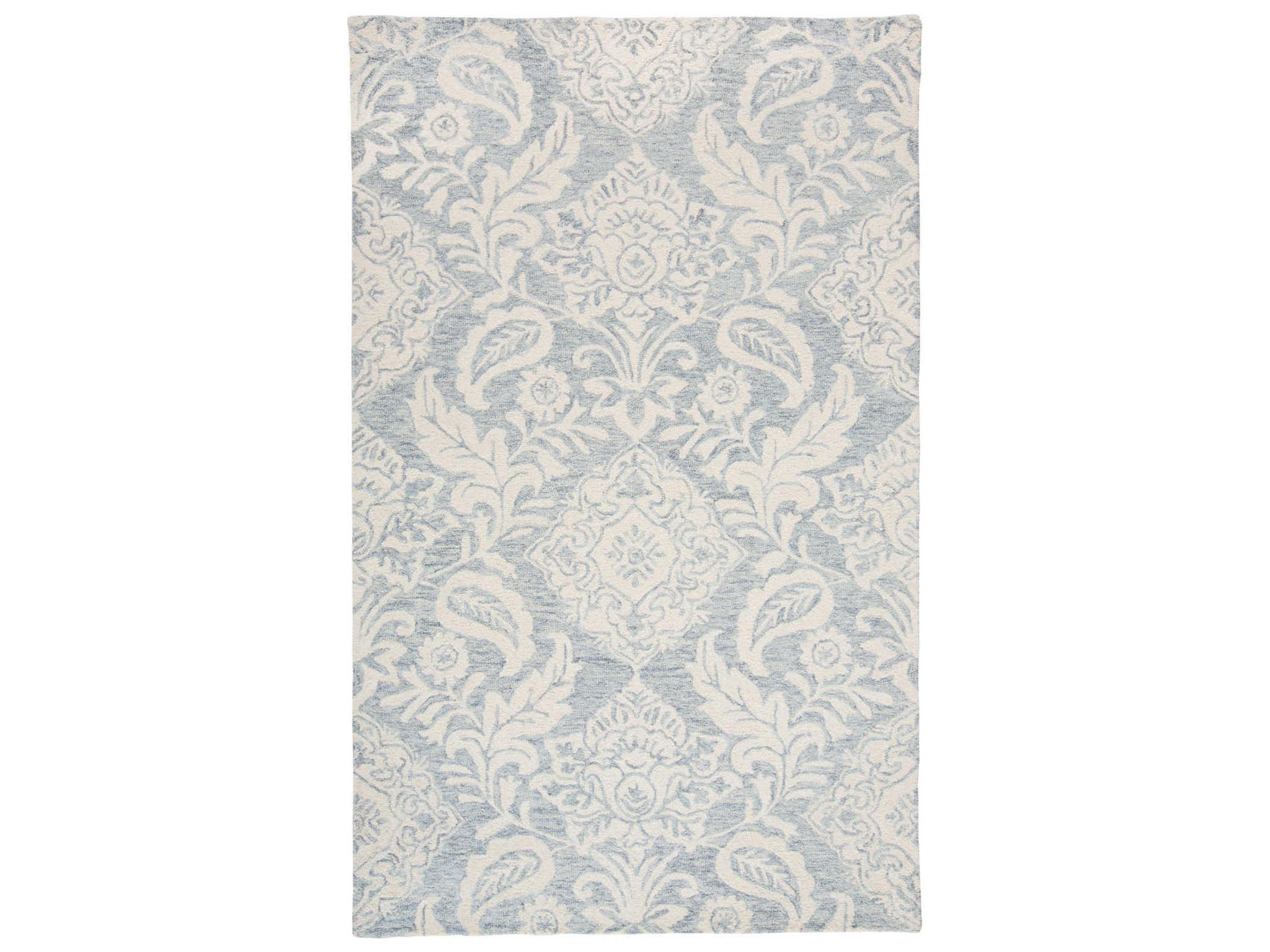 Belfort Area Rug Blue Gray Transitional Wool