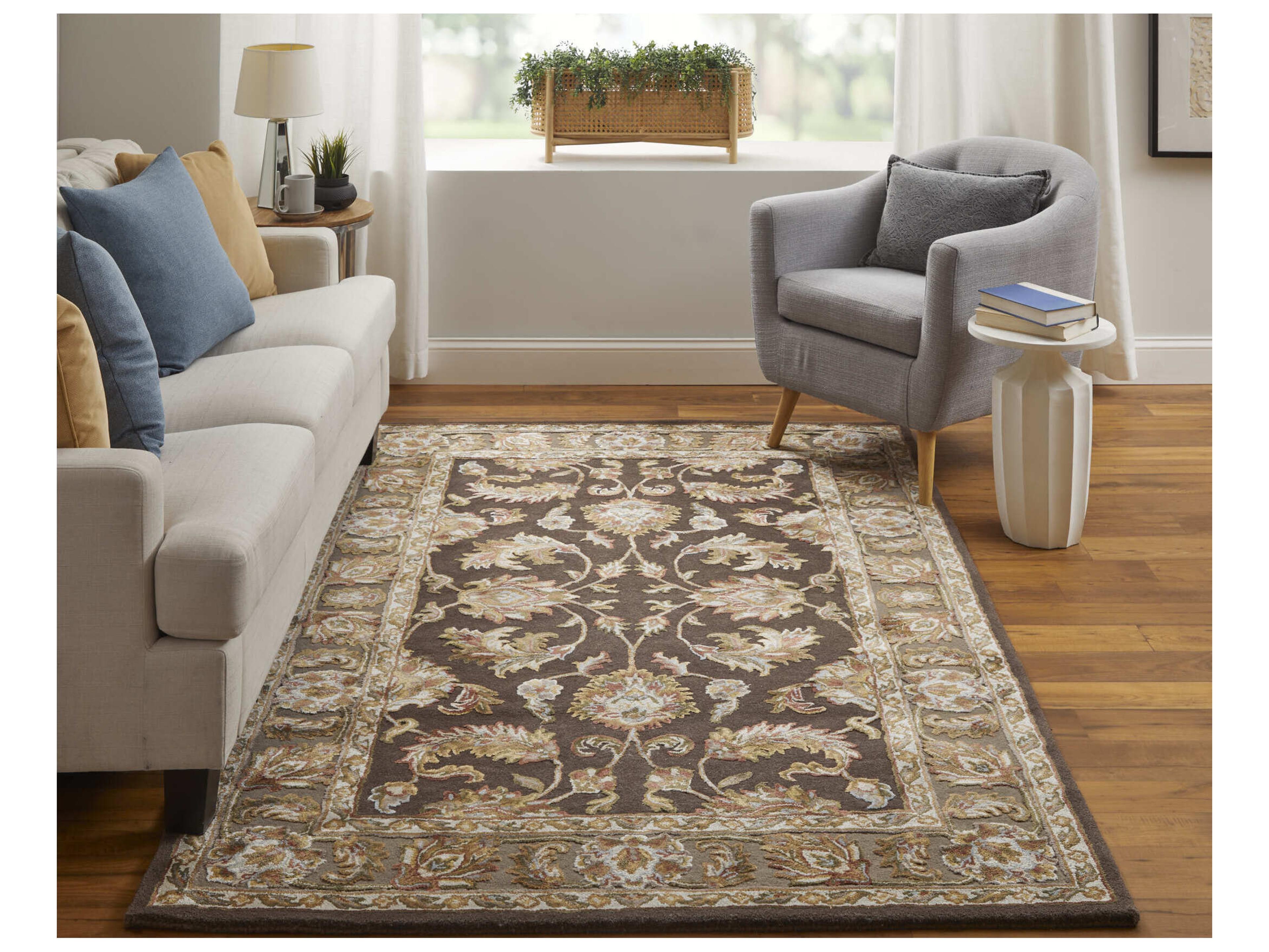 Feizy Rugs Prescott Bordered Runner Area Rug
