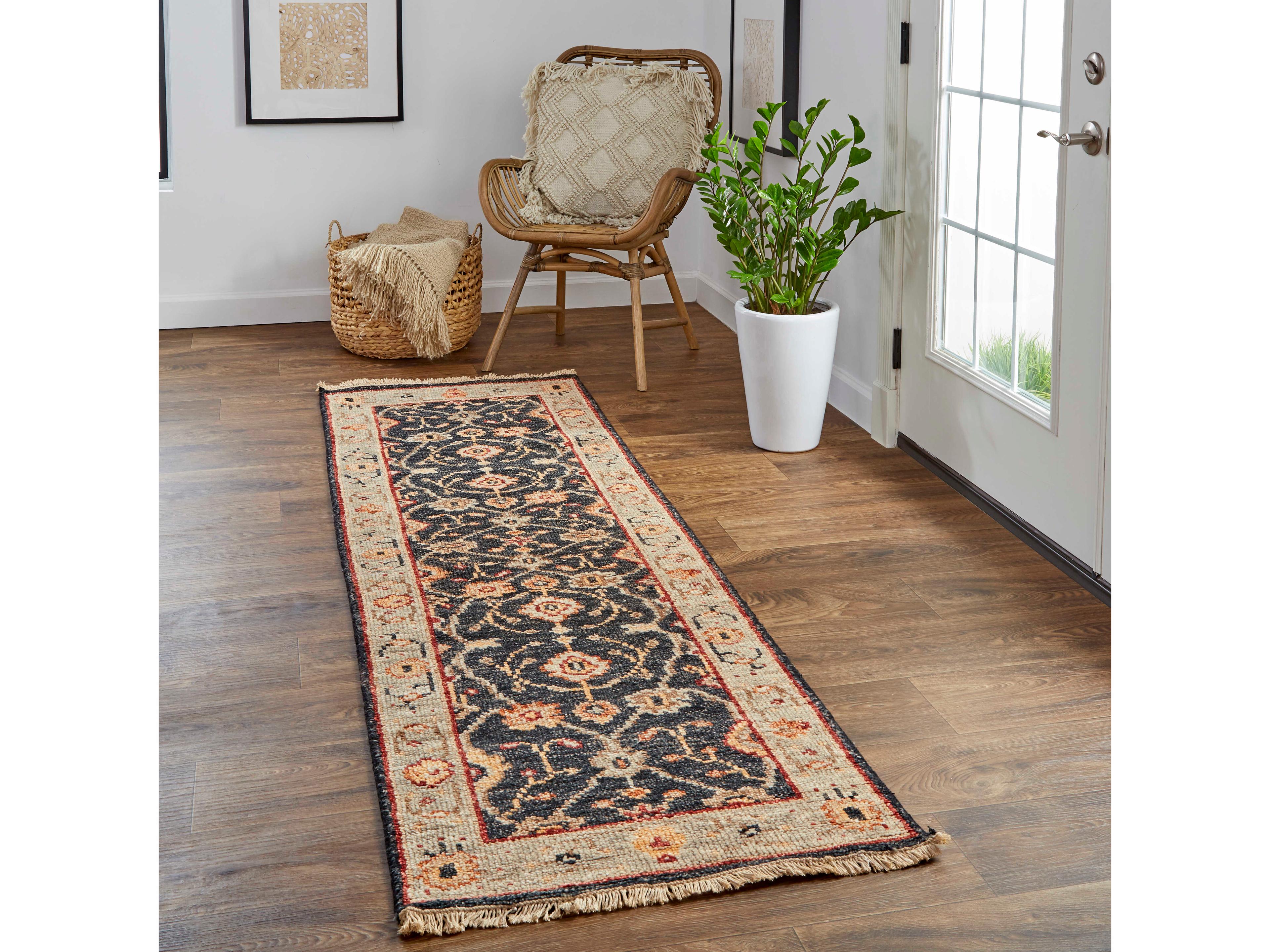 Feizy Rugs Carrington Bordered Runner Area Rug