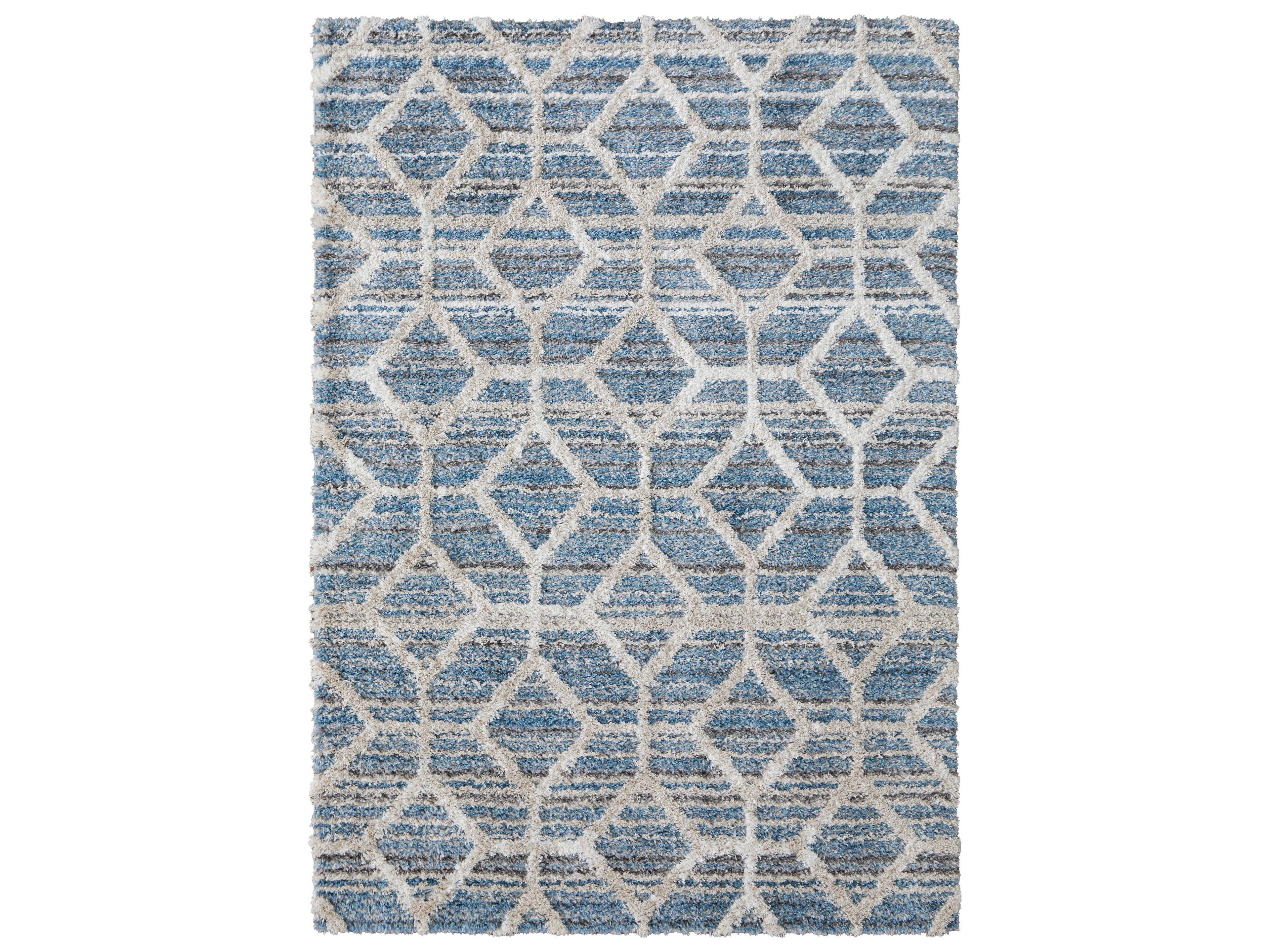 Mynka Shag Geometric Area Rug