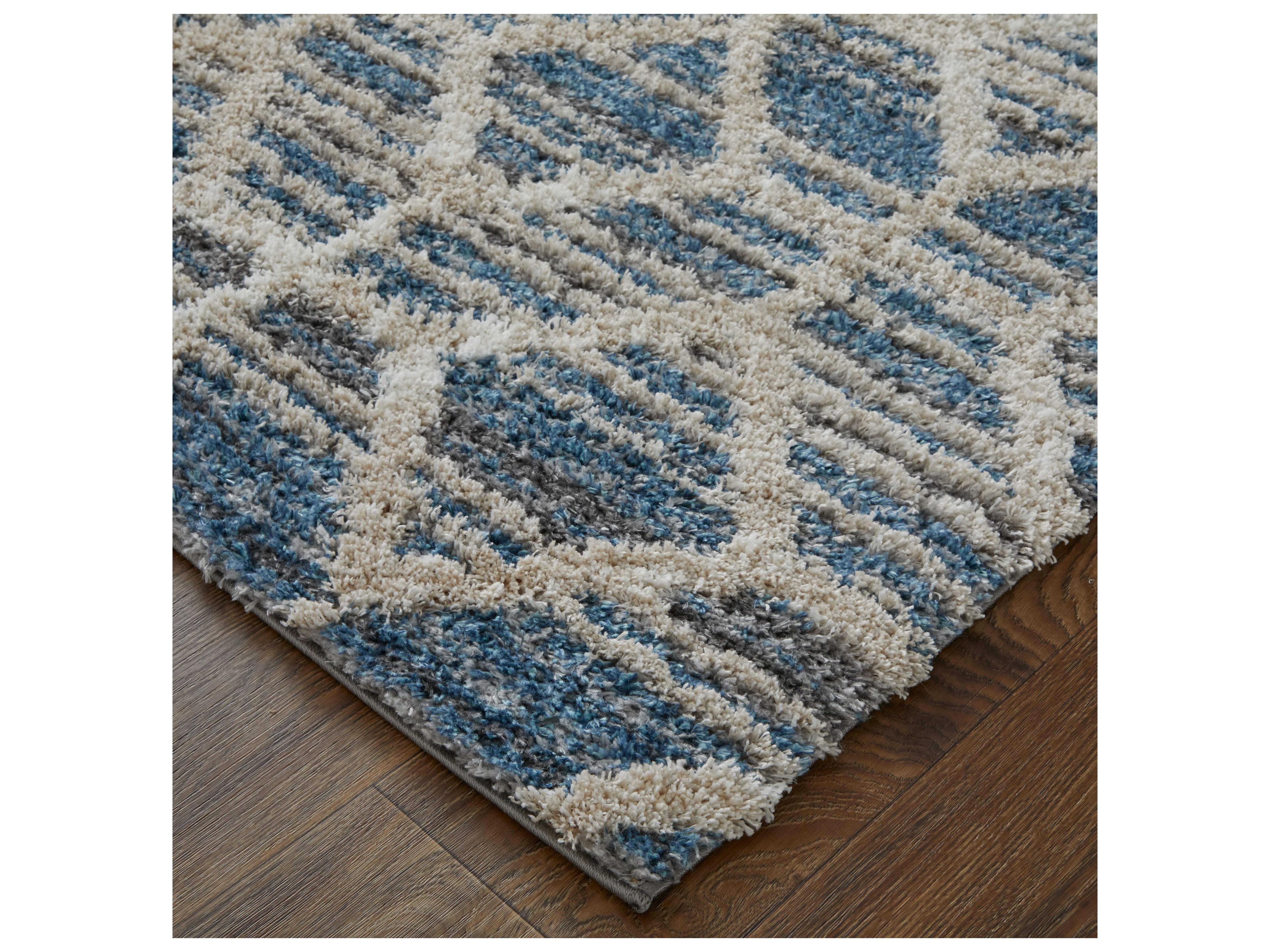 Feizy Rugs Mynka Shag Geometric Area Rug