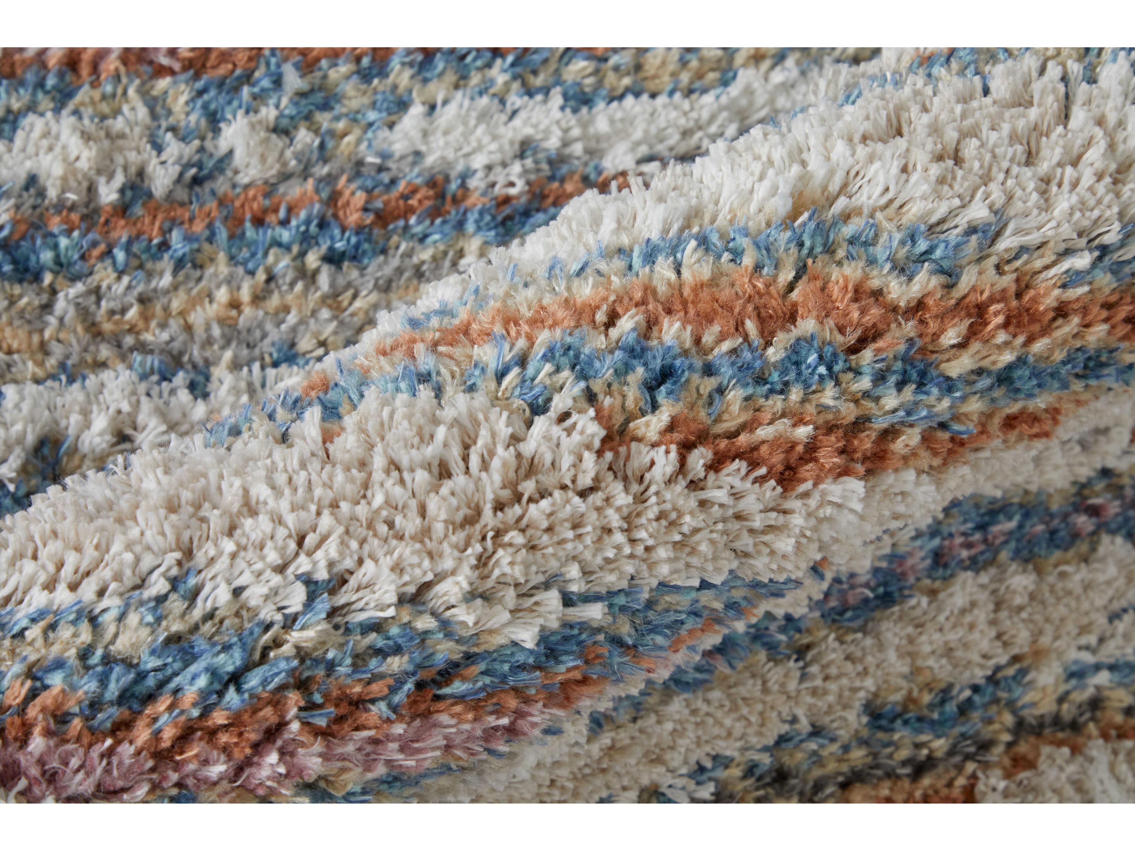 Feizy Rugs Mynka Shag Striped Area Rug