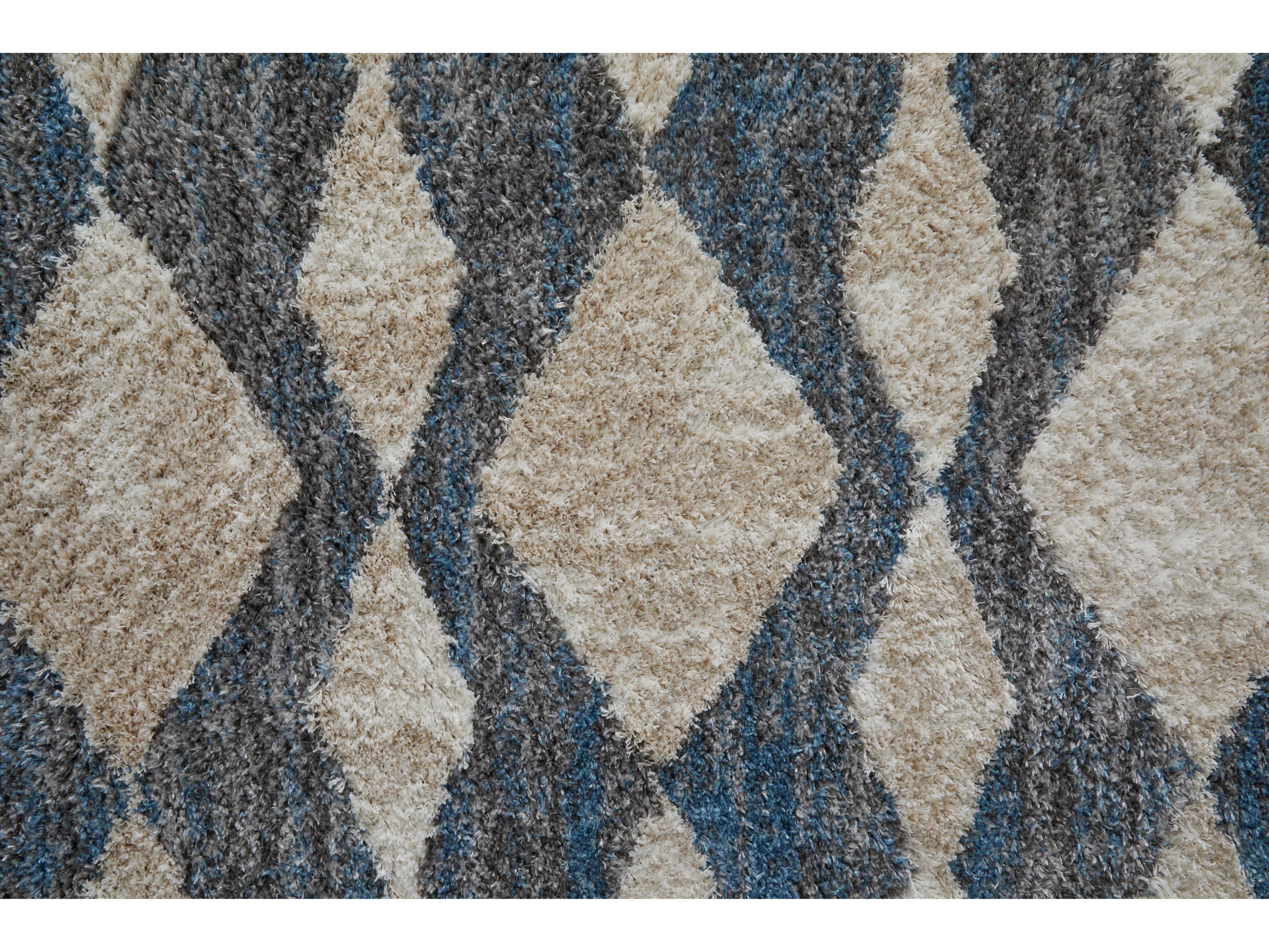 Feizy Rugs Mynka Shag Geometric Area Rug