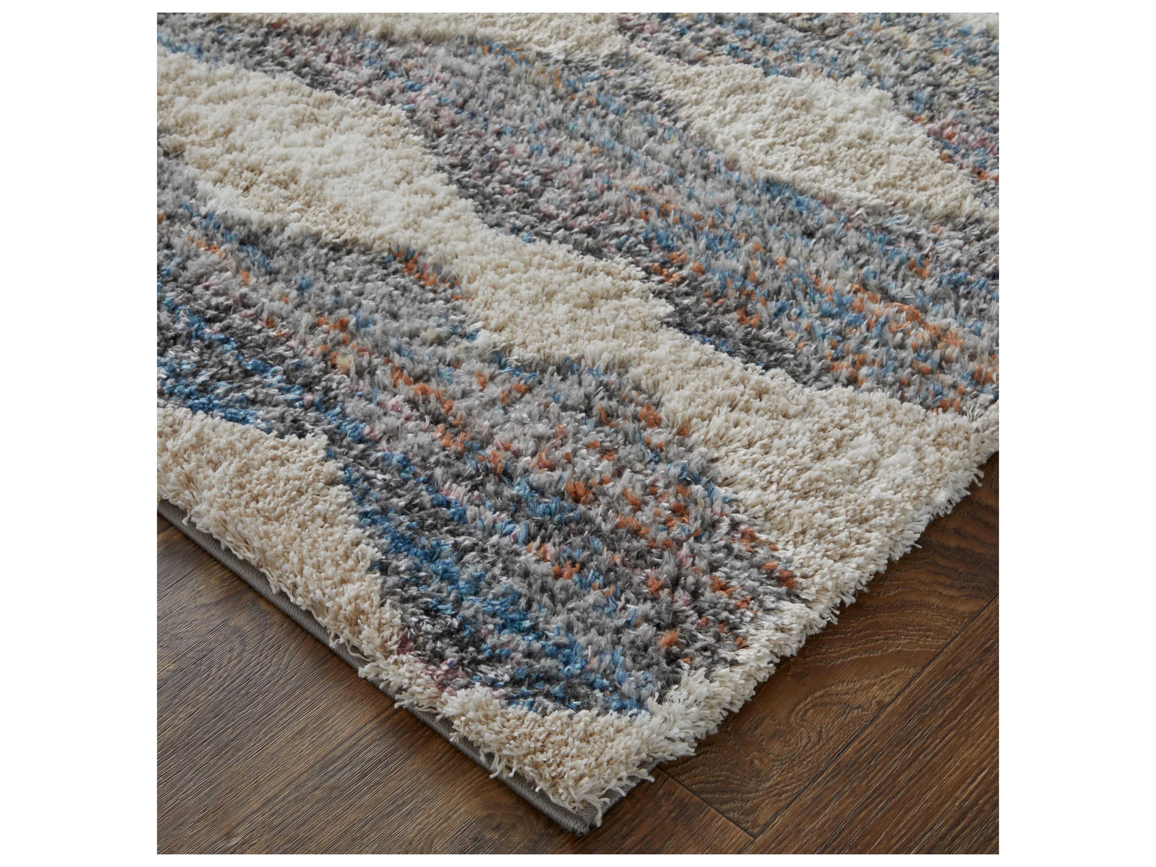 Feizy Rugs Mynka Shag Geometric Area Rug