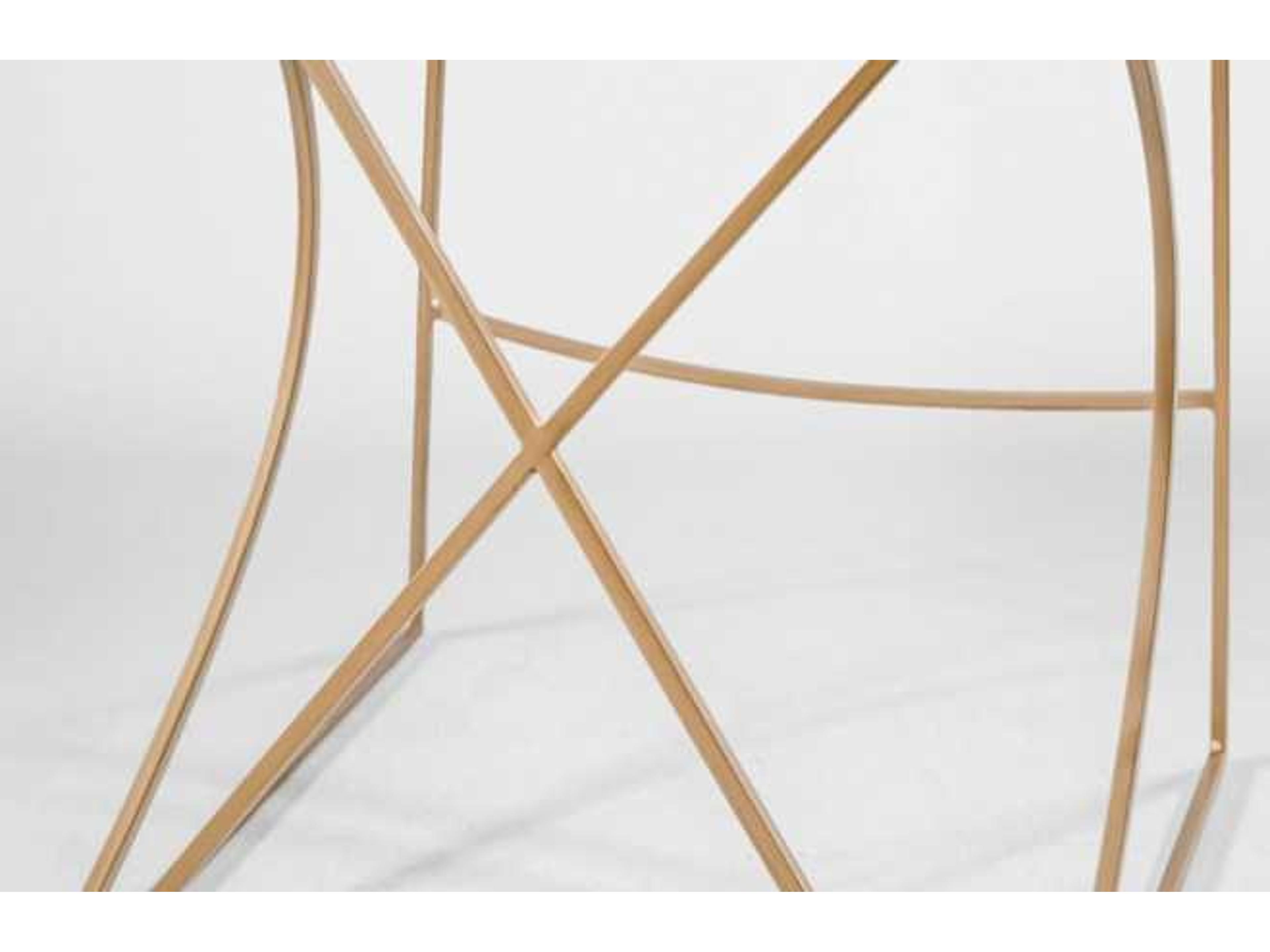 Gabby Johnson Antique Gold & Clear Acrylic Counter Stool