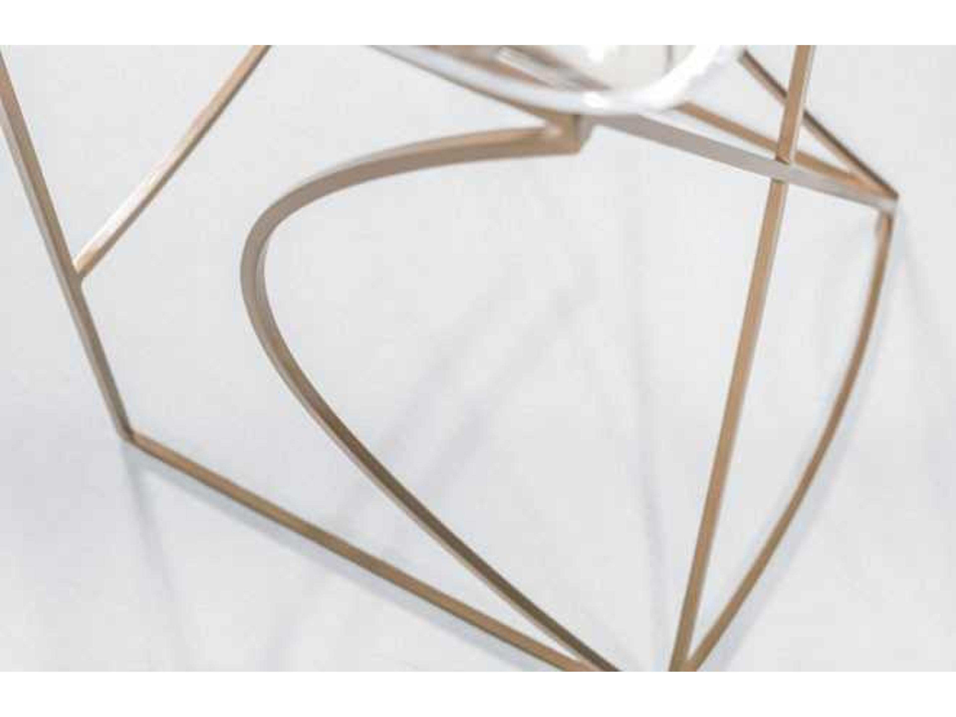 Gabby Johnson Antique Gold & Clear Acrylic Counter Stool