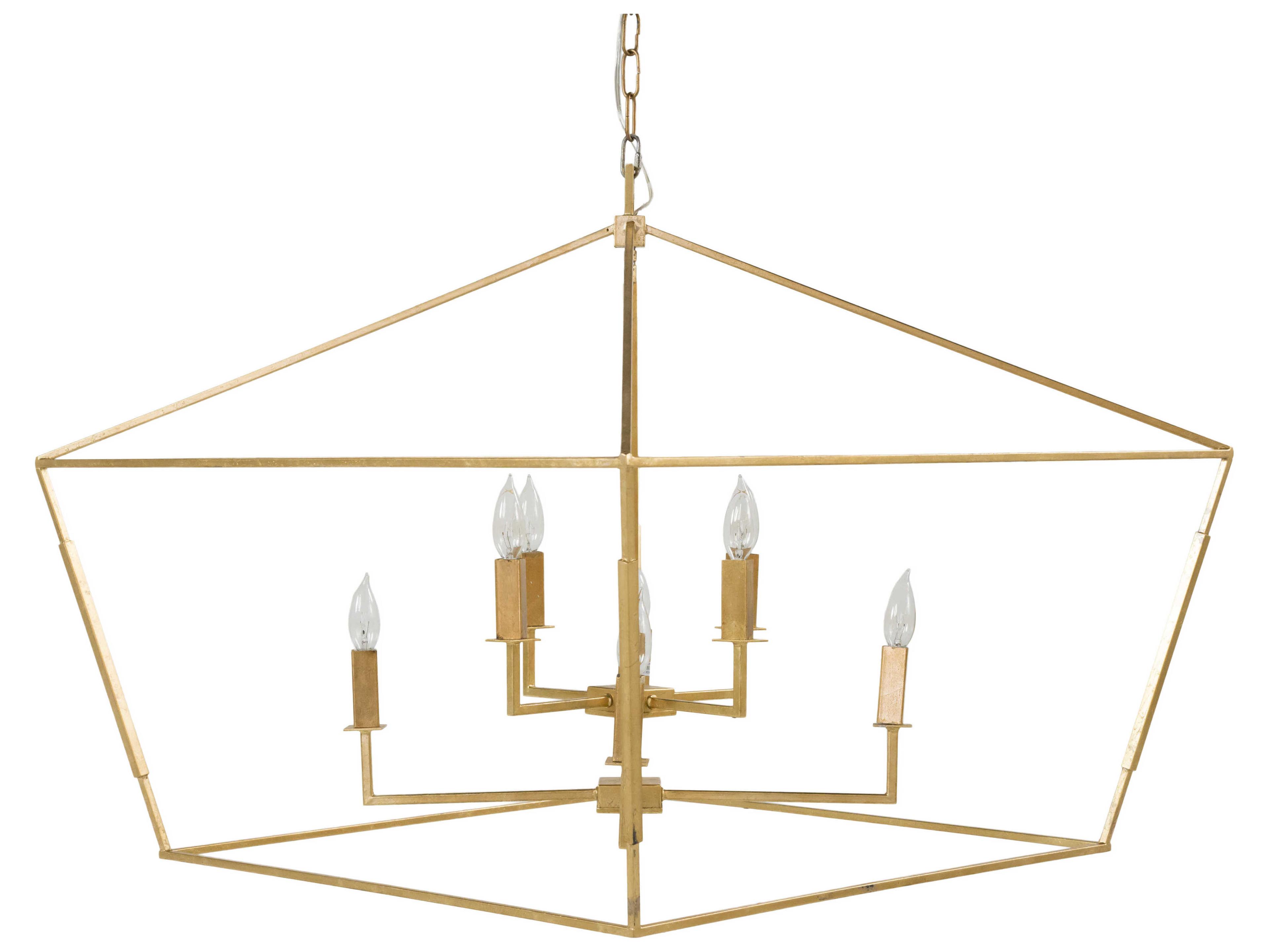 Gabby Adler 8-Light Vintage Gold Candelabra Chandelier