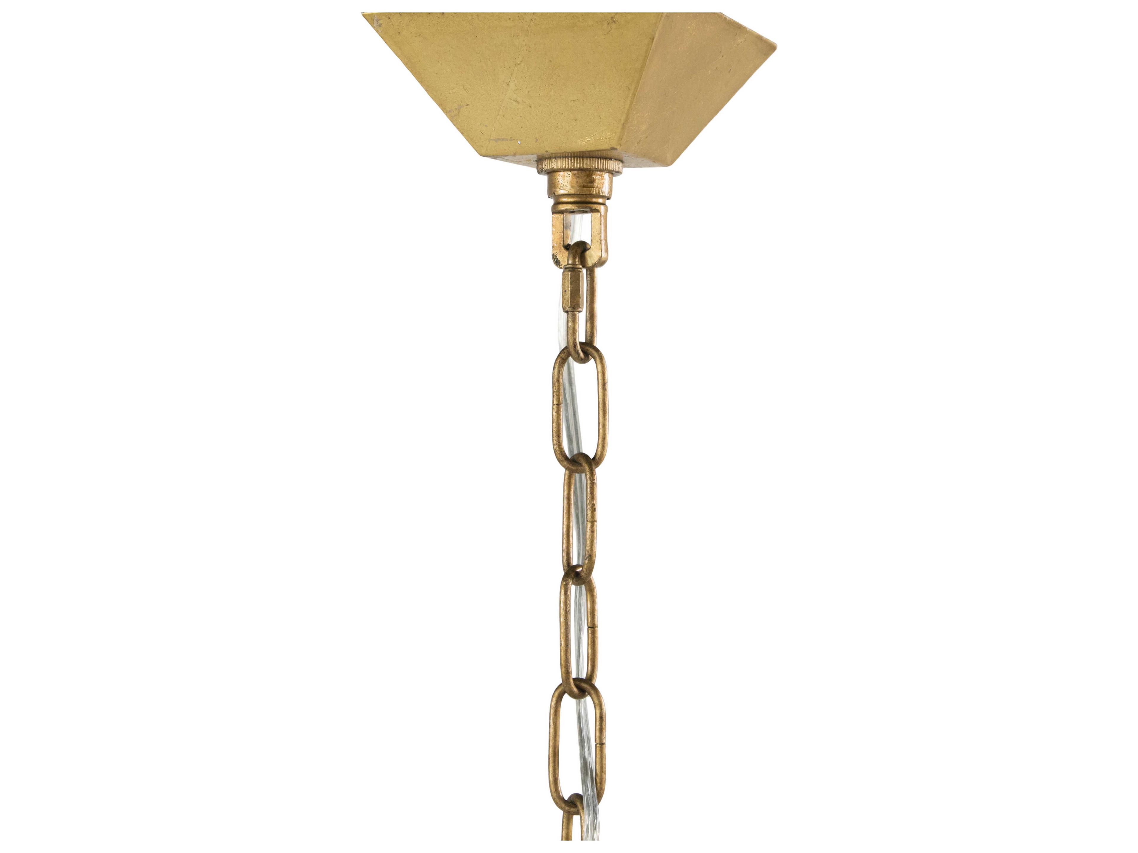 Gabby Adler 8-Light Vintage Gold Candelabra Chandelier