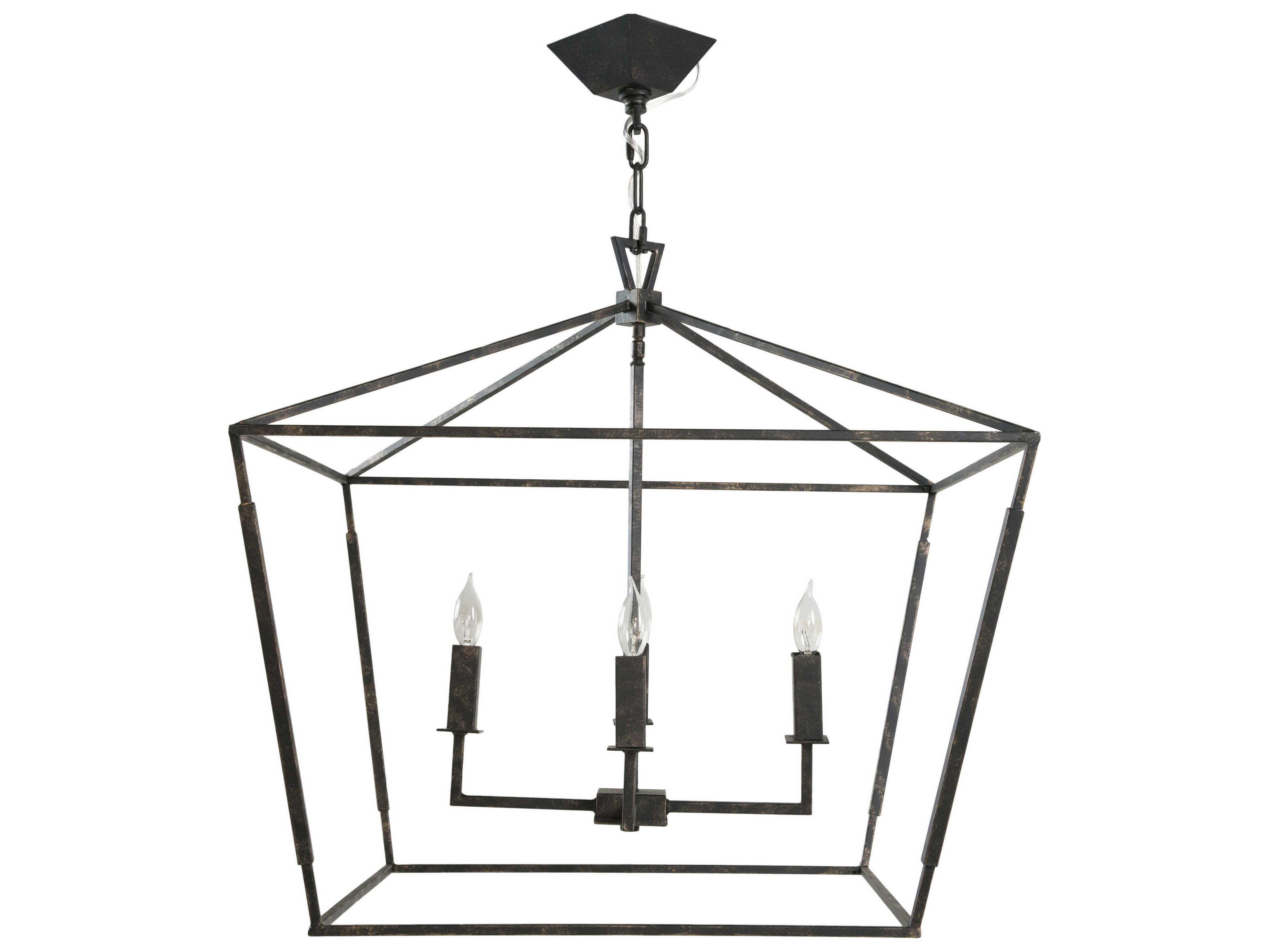 Gabby Arnold 4-Light Antique Bronze Candelabra Chandelier