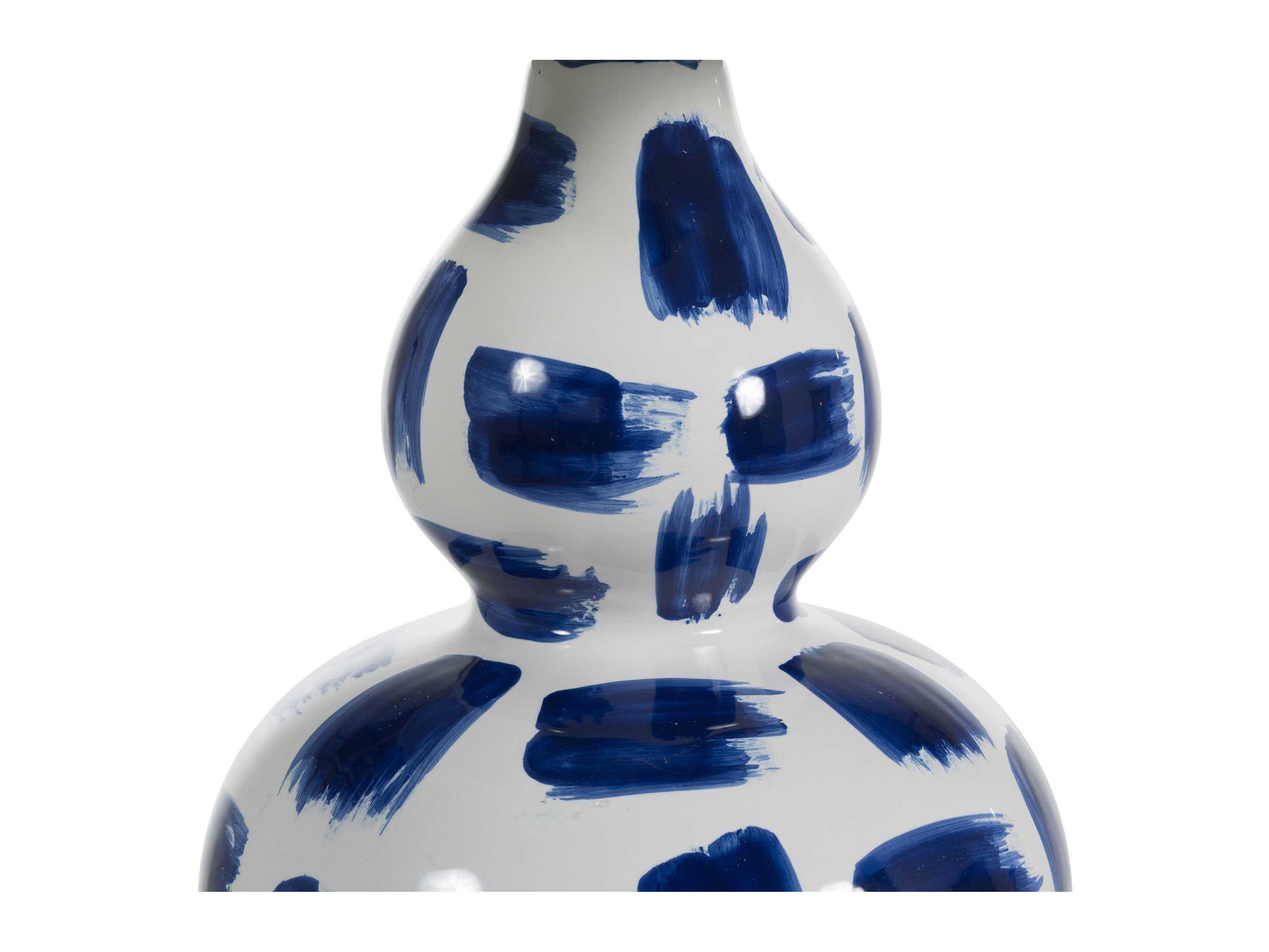 Gabby Luca Blue & White Painted Ceramic Buffet Lamp