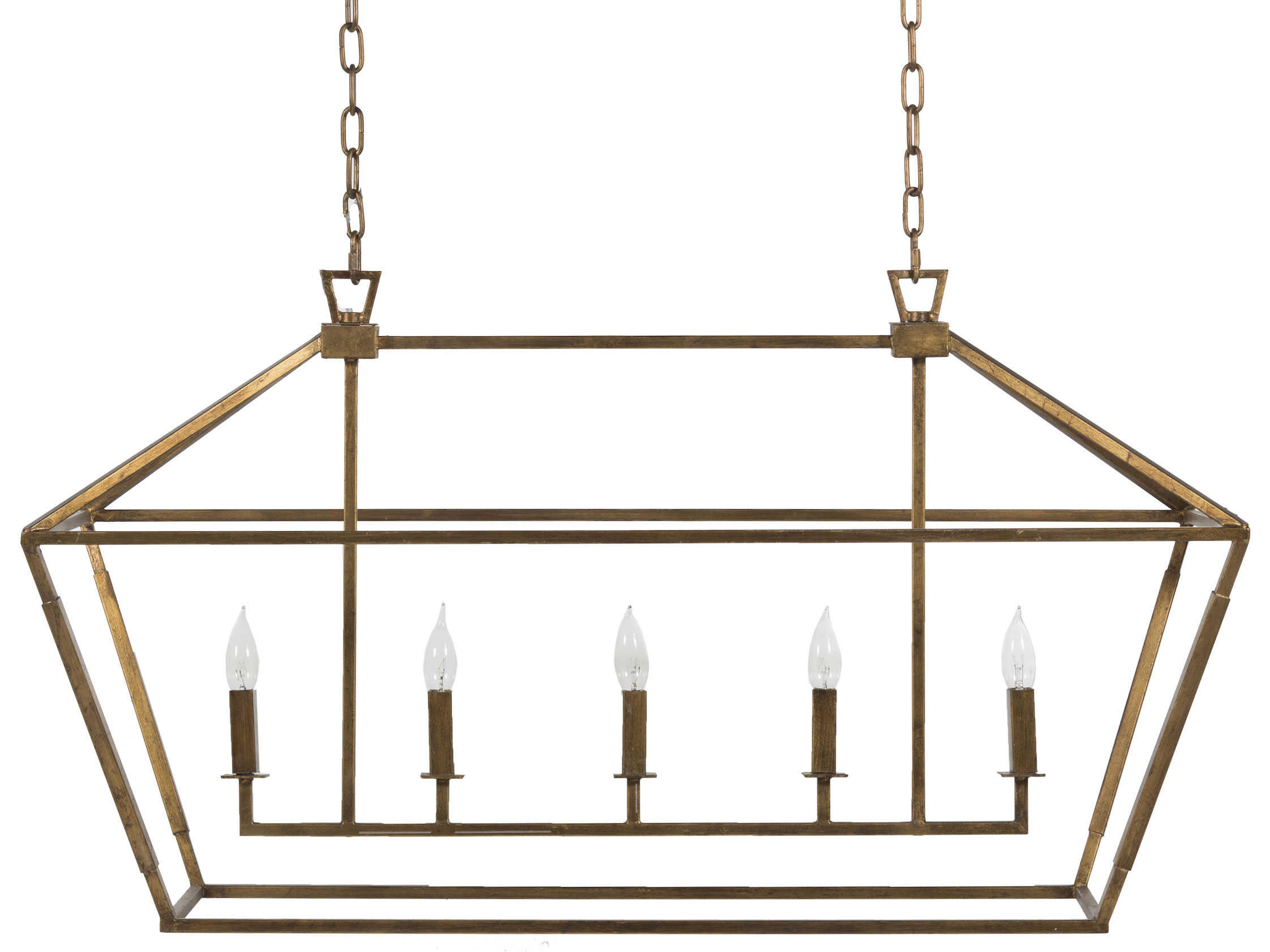 Gabby Adler 5-Light Antique Gold Island Pendant