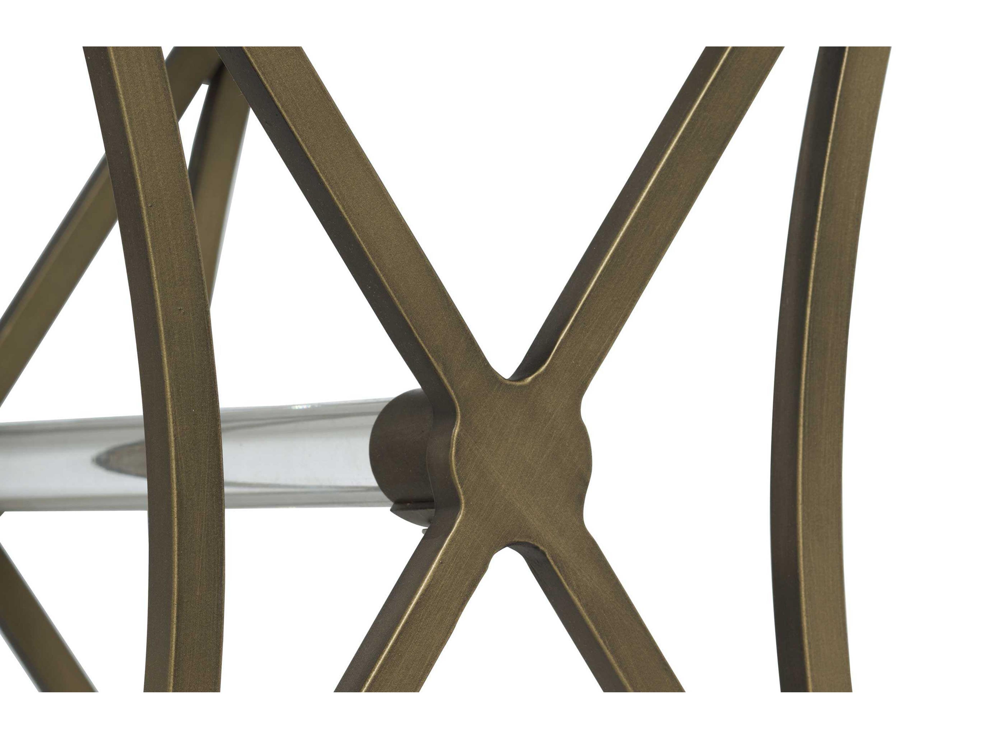 Gabby Flynn Leather Clear Acrylic Counter Stool