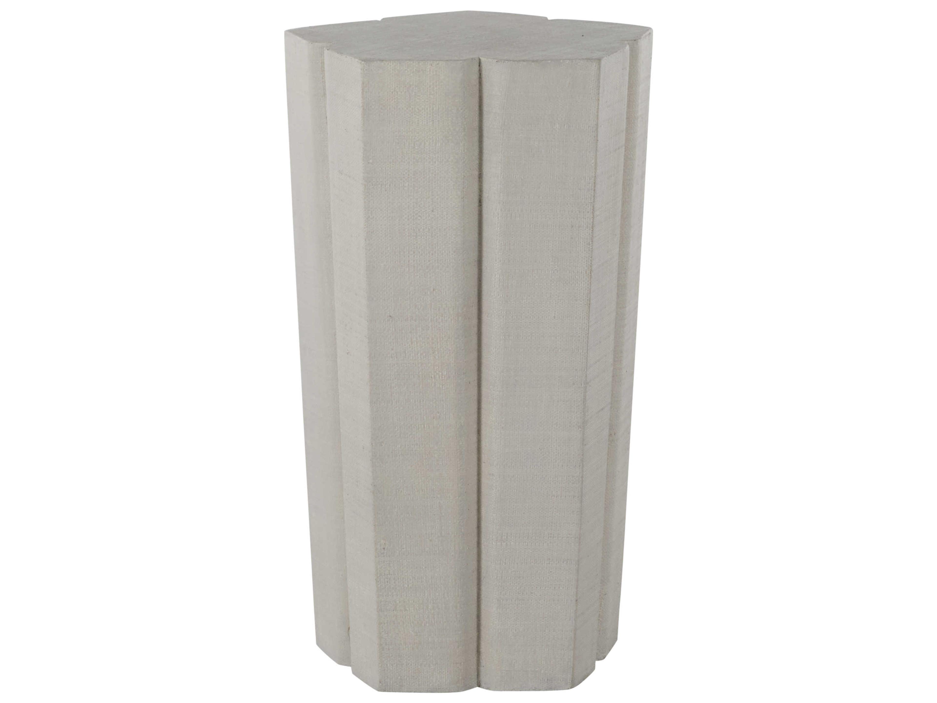 Gabby Mina White Seagrass End Table