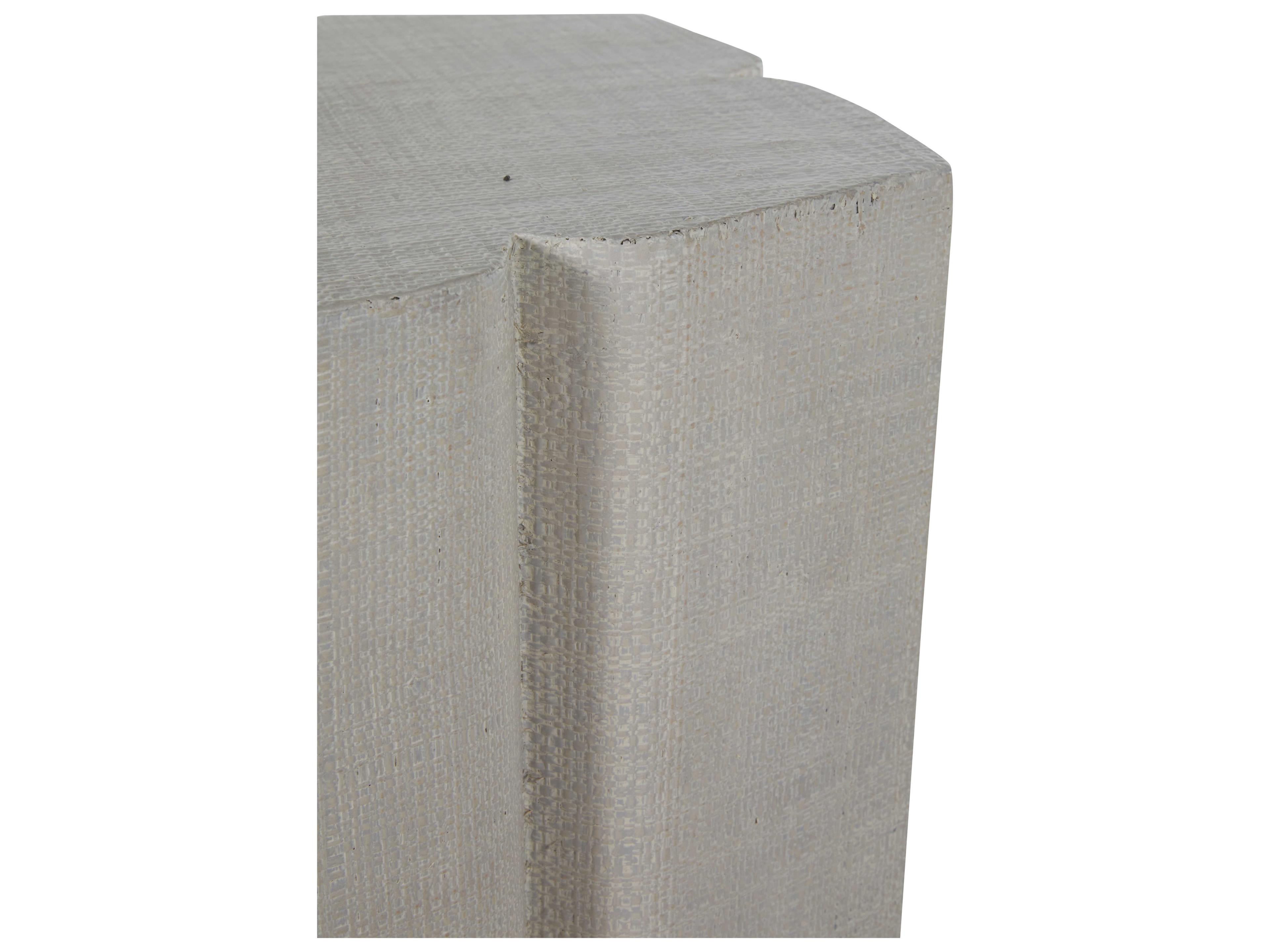 Gabby Mina White Seagrass End Table