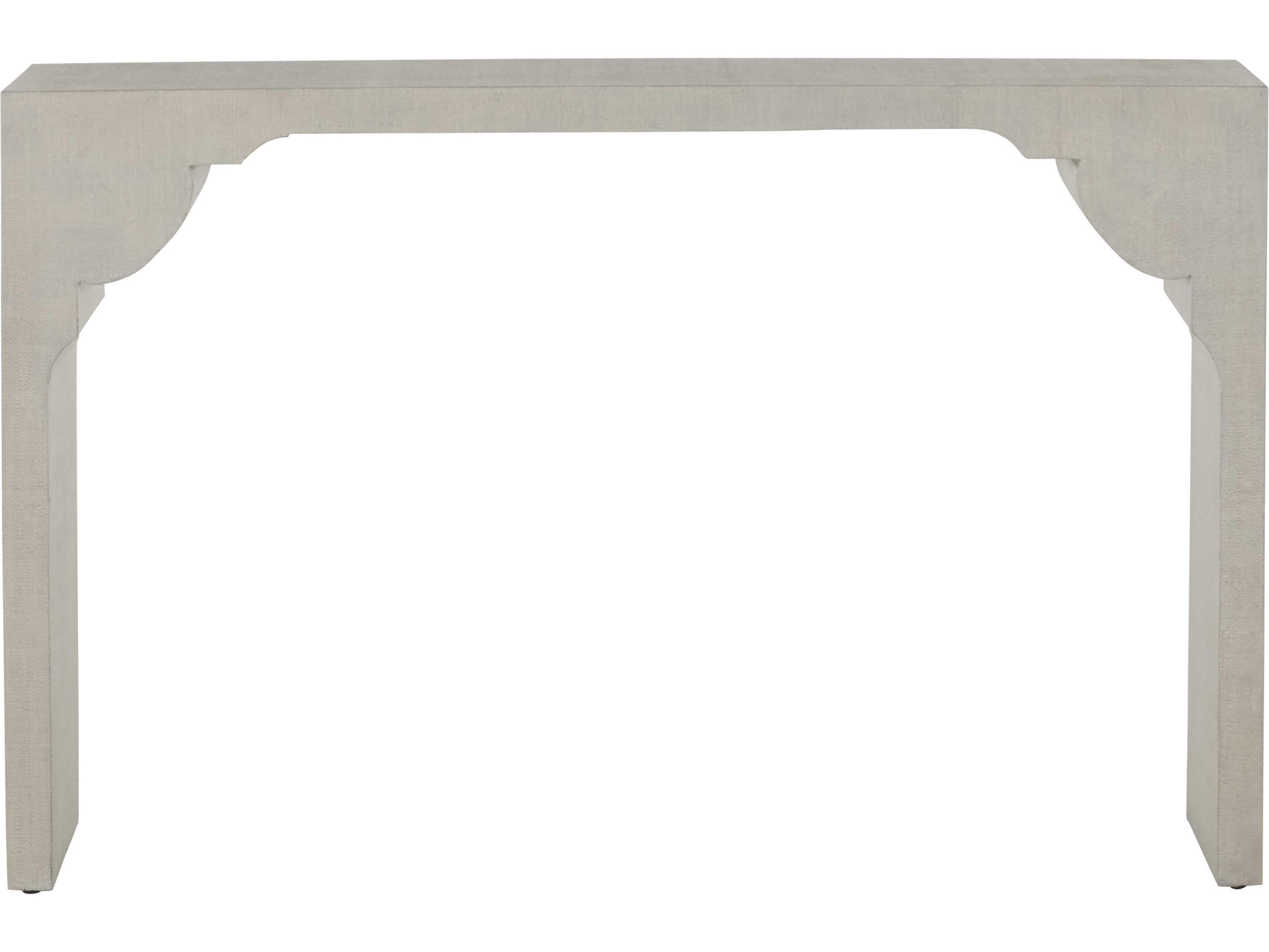 Gabby Dorry Rectangular White Seagrass Console Table