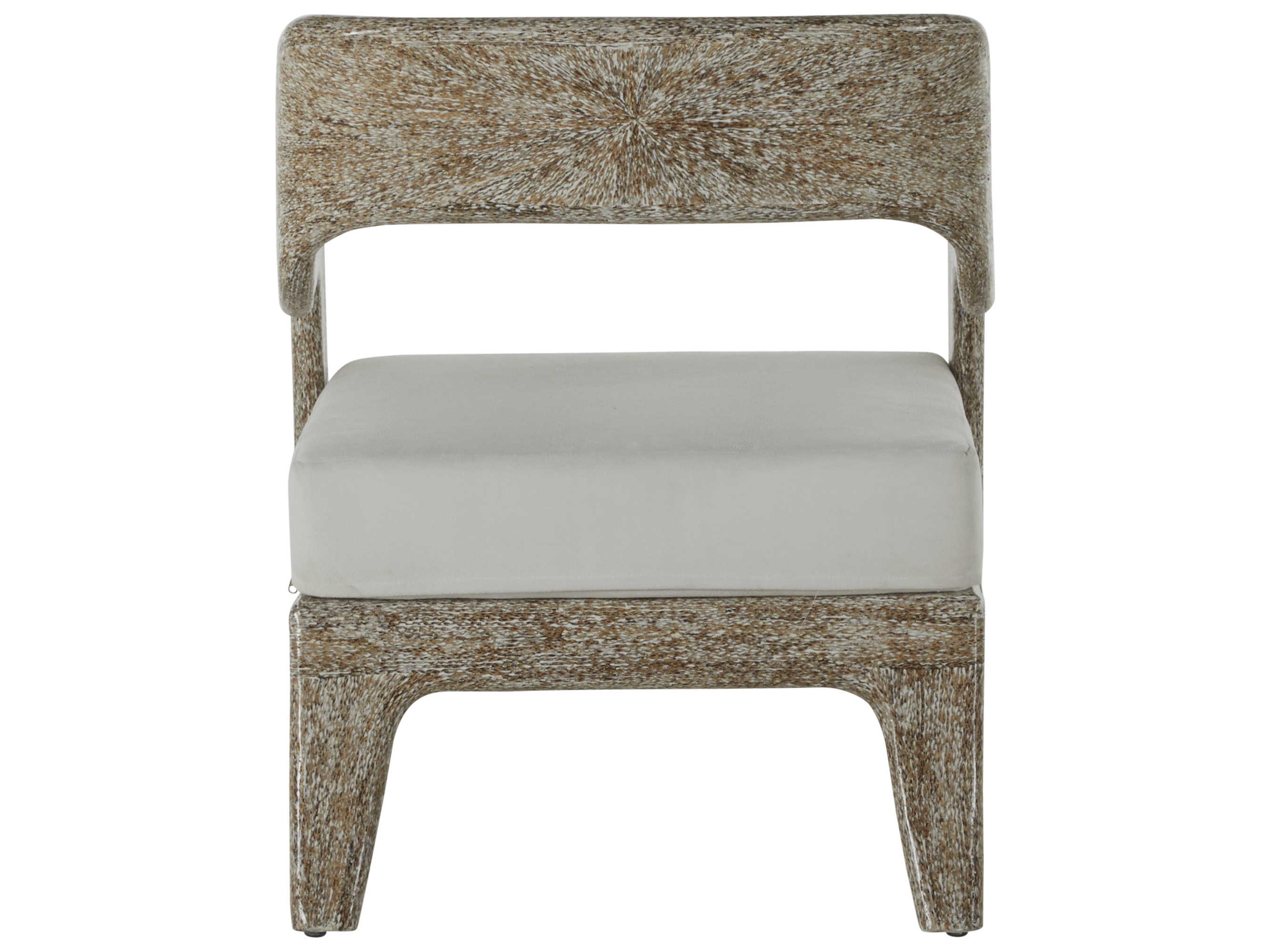 Gabby Raya Brown Fabric Accent Chair