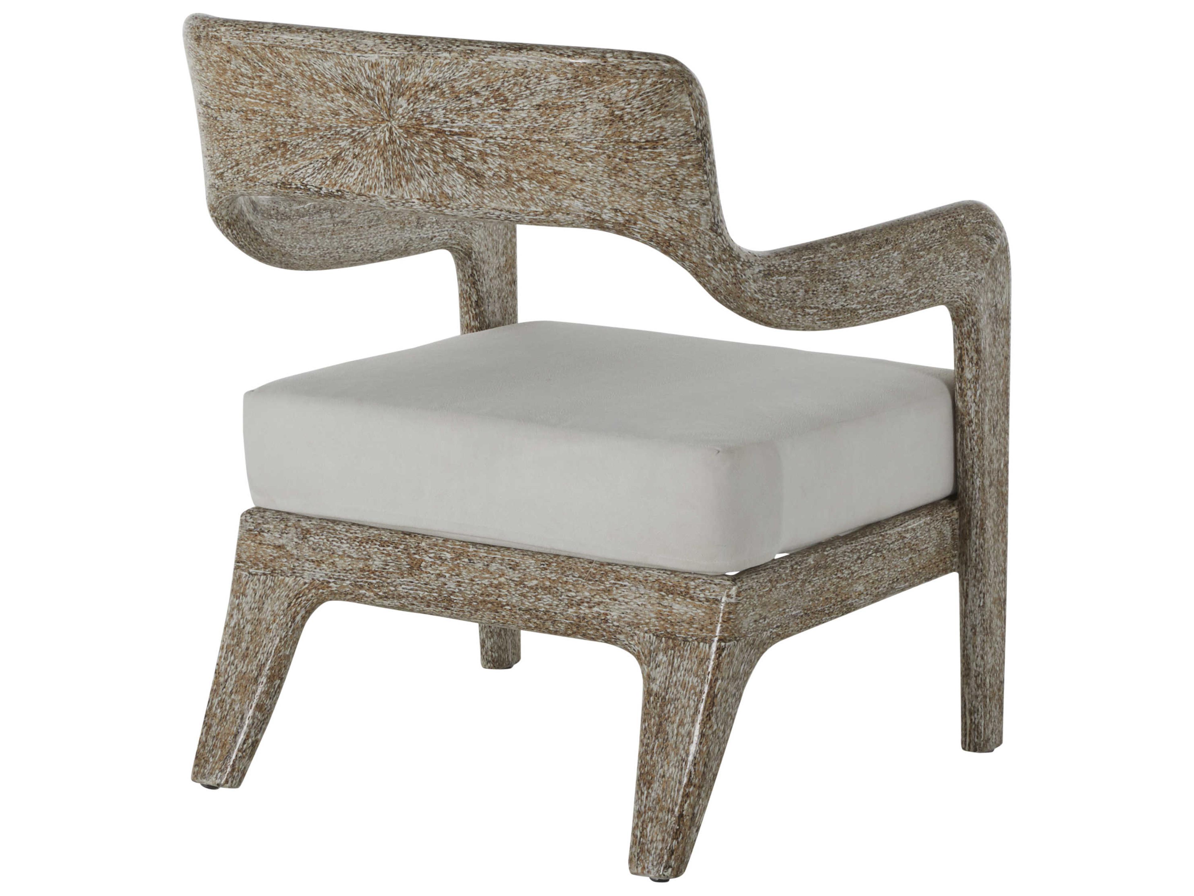 Gabby Raya Brown Fabric Accent Chair
