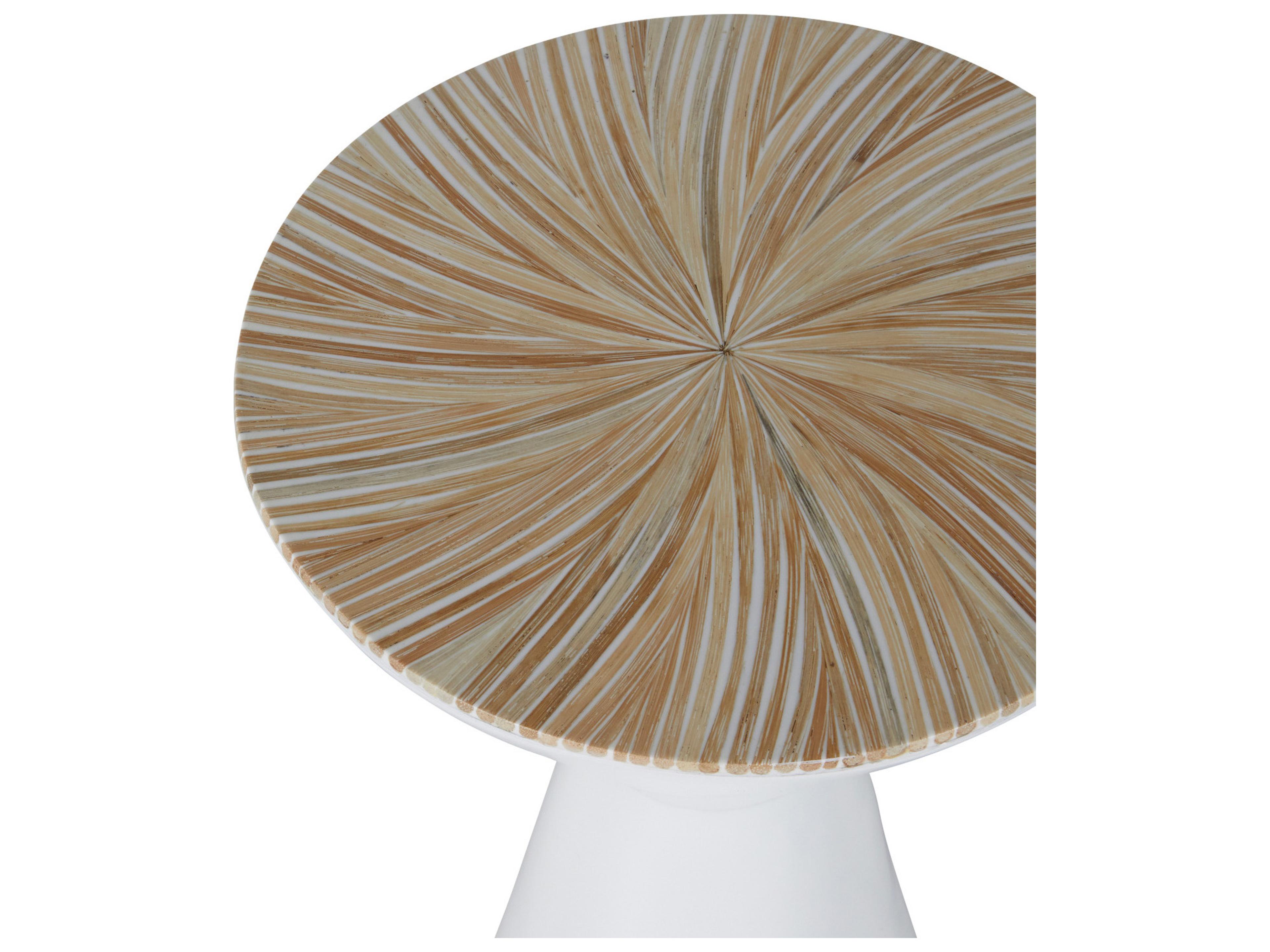 Gabby Essie Round Wicker End Table