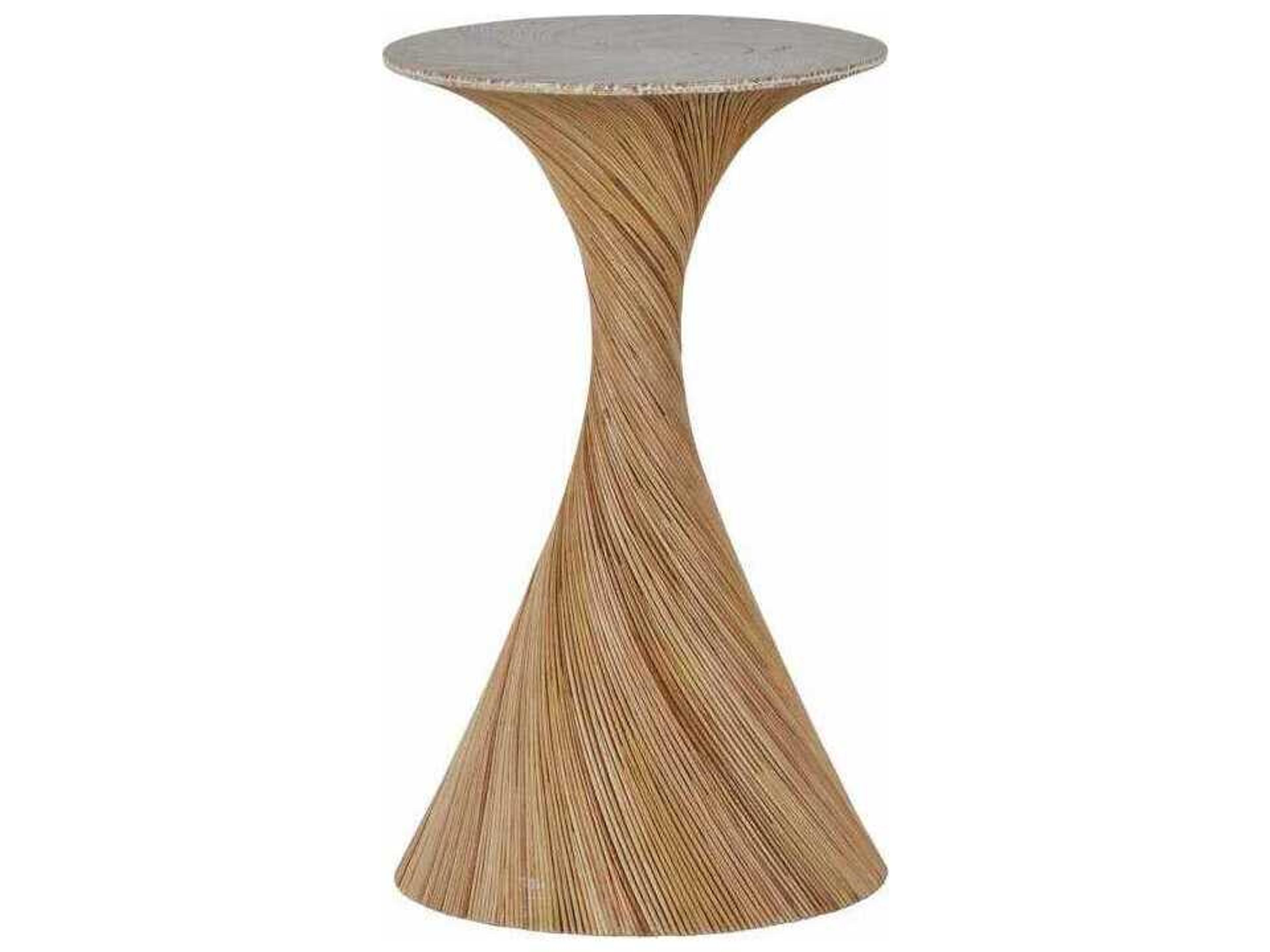Gabby Kirk Round Natural Rattan Drinking Table