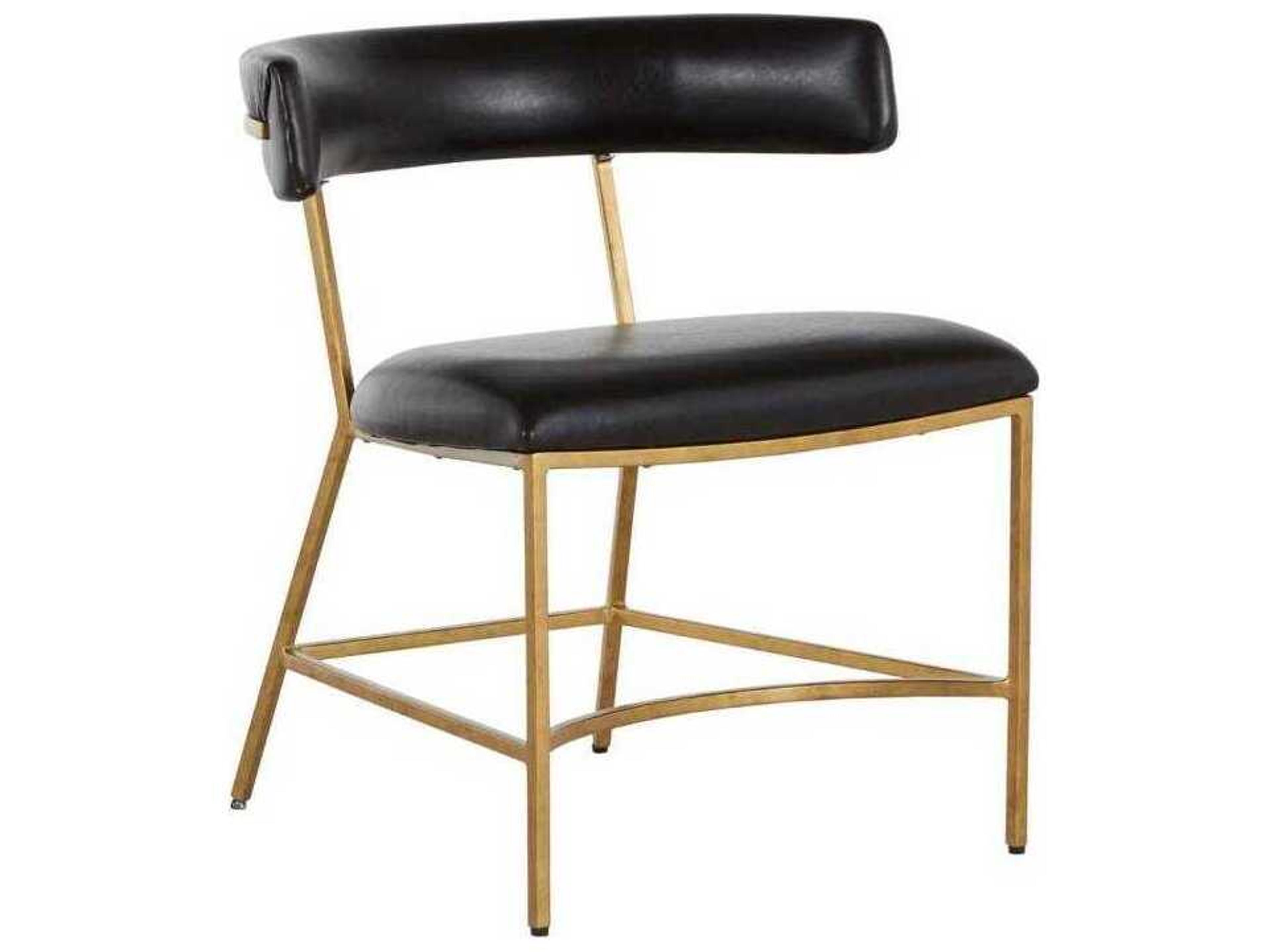 Matthew Brown Faux Leather Side Dining Chair