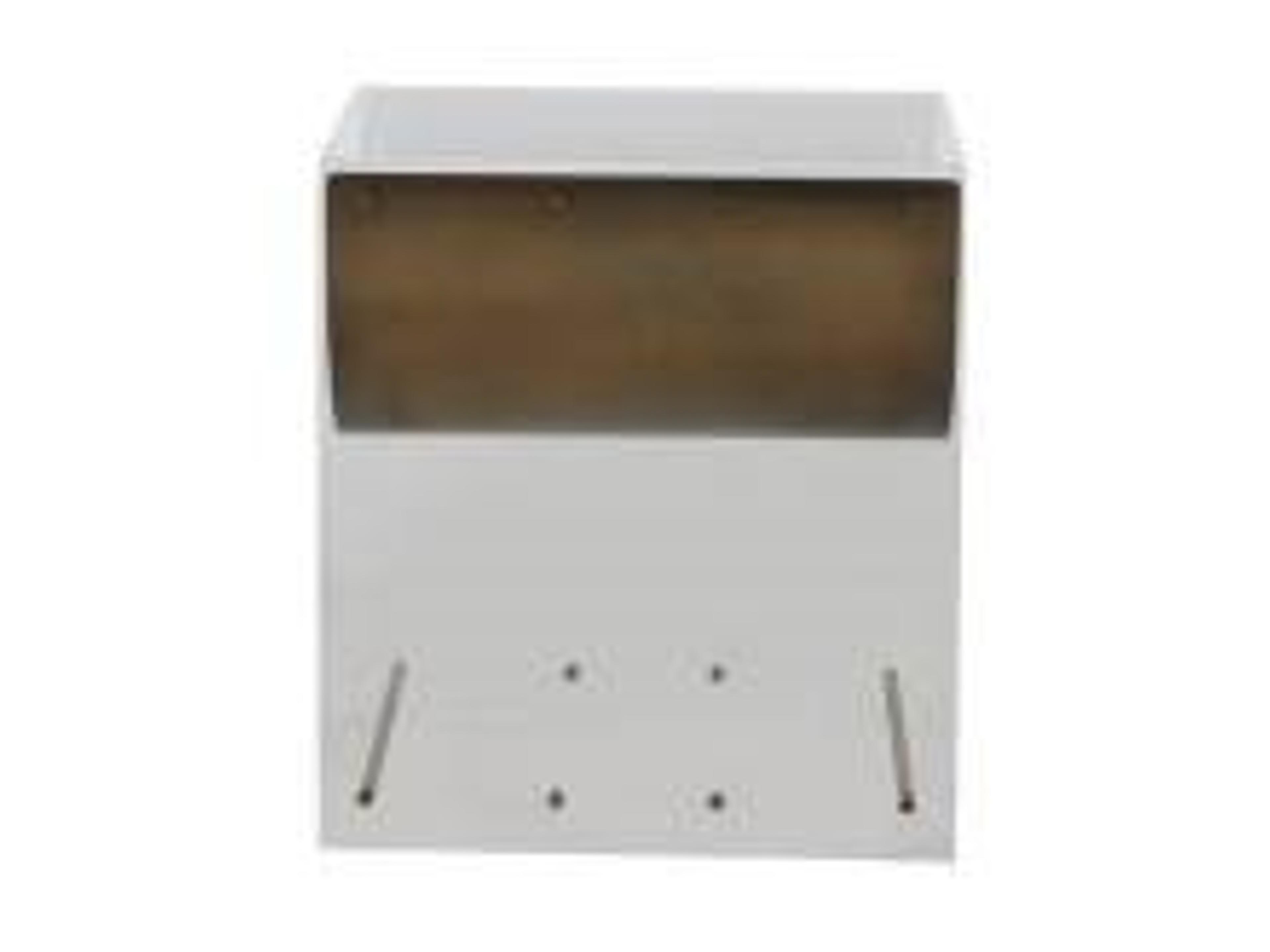 Gabby Skylar Rectangular Acrylic Mountain Brass End Table