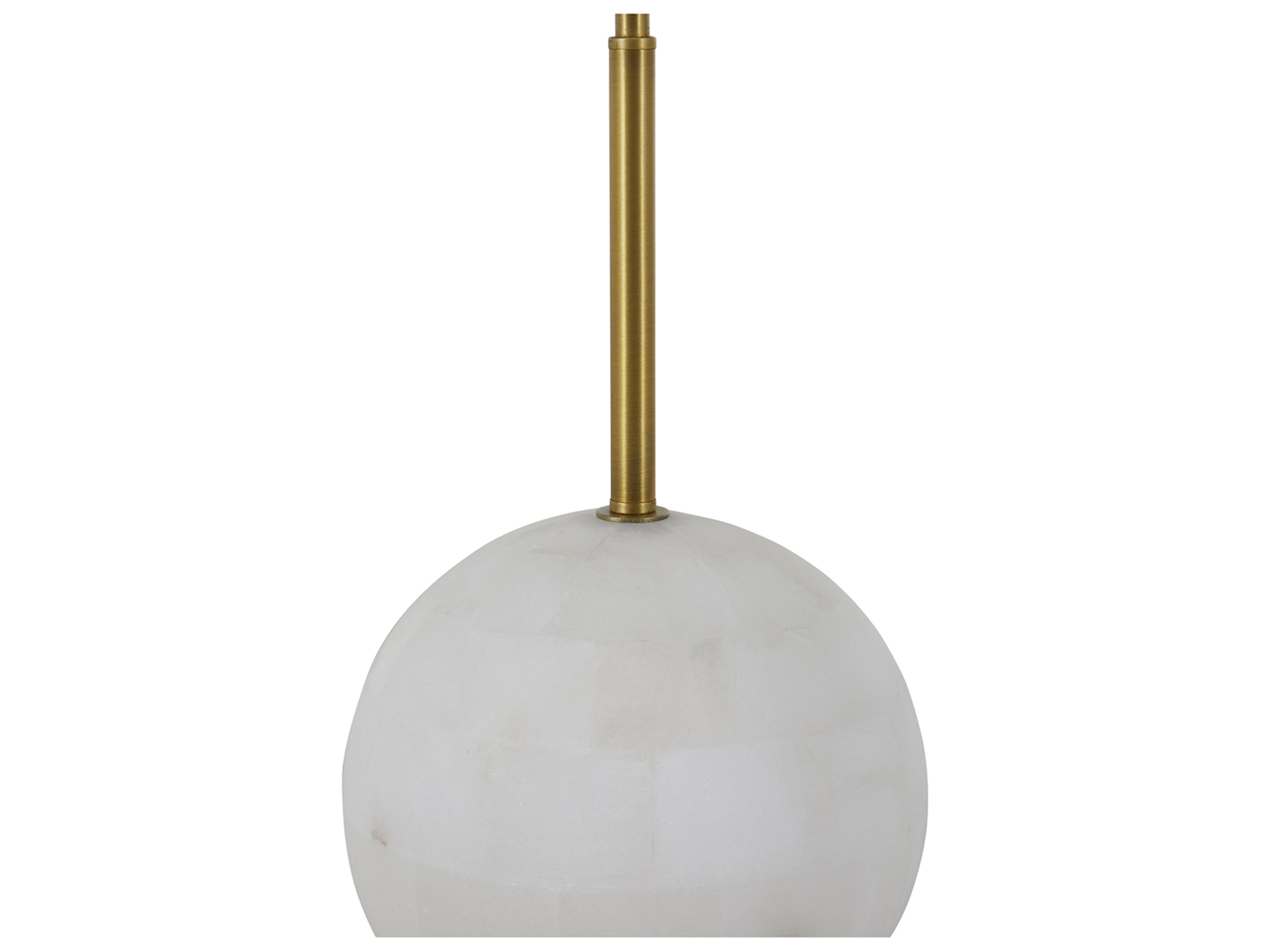 Gabby Janie Stained Gold White Linen Buffet Lamp
