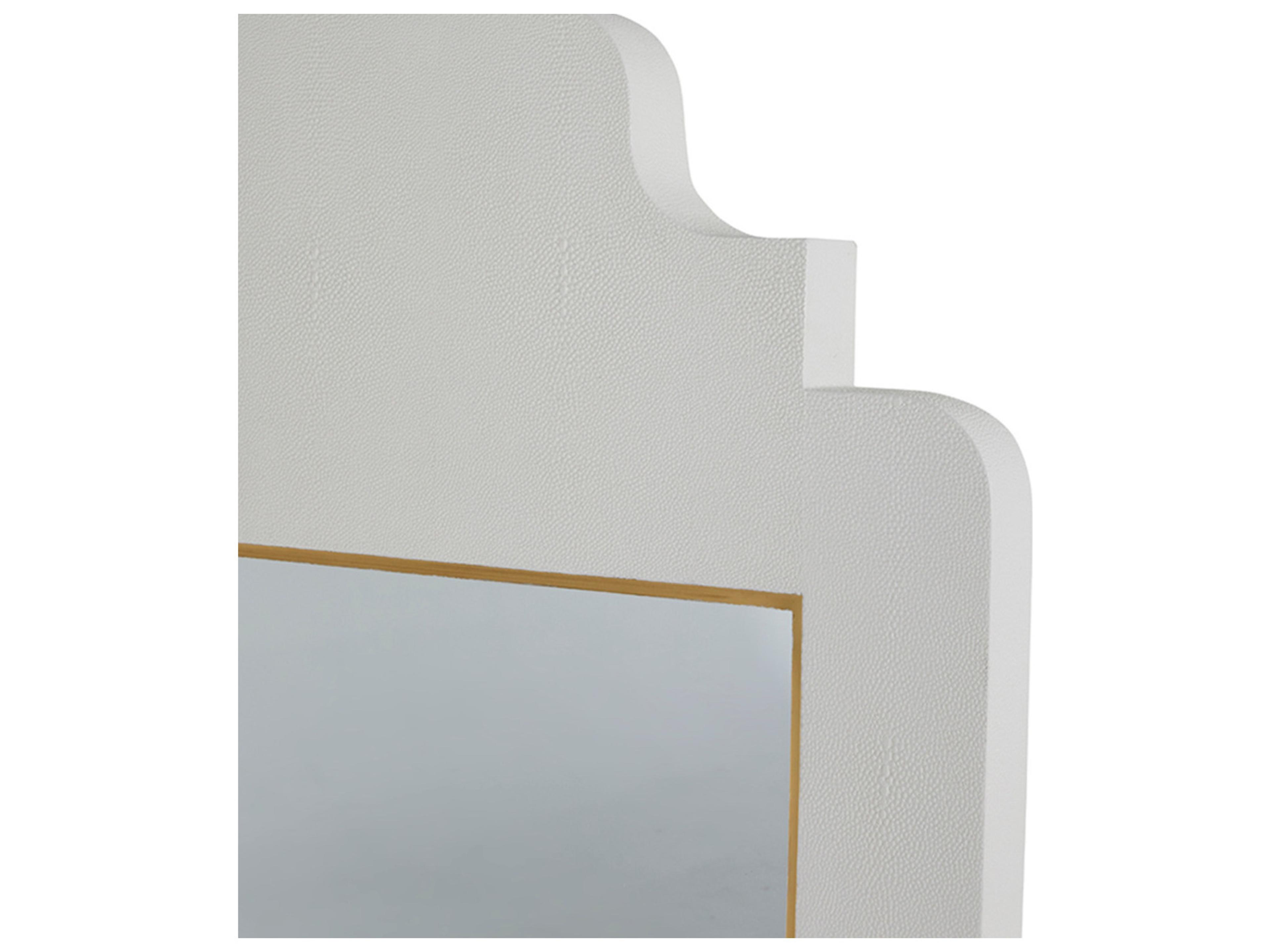 Gabby Nora Alabaster Faux Shagreen Wall Mirror Rectangular