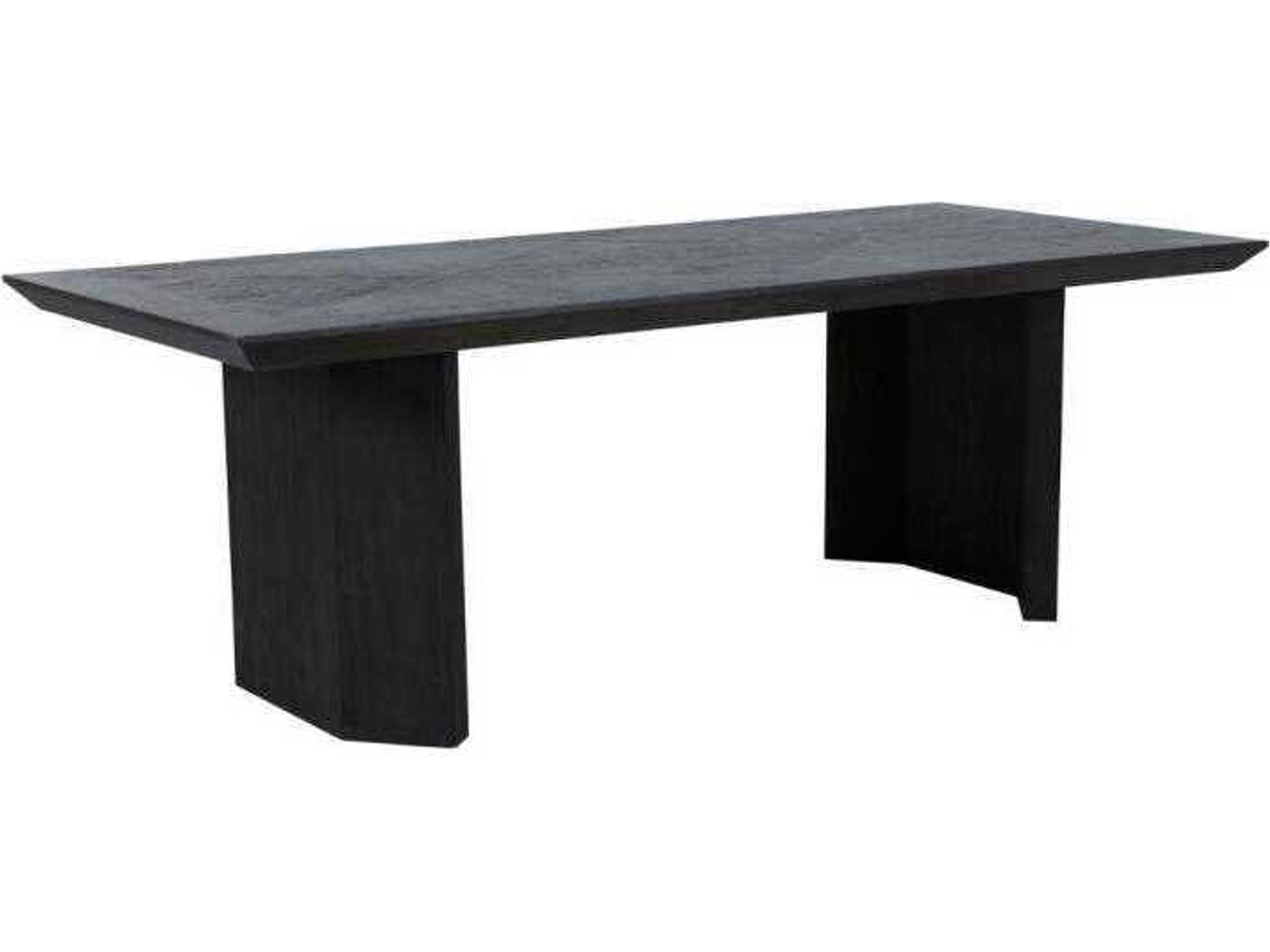 Shore Rectangular Wood Cerused Ash Dining Table