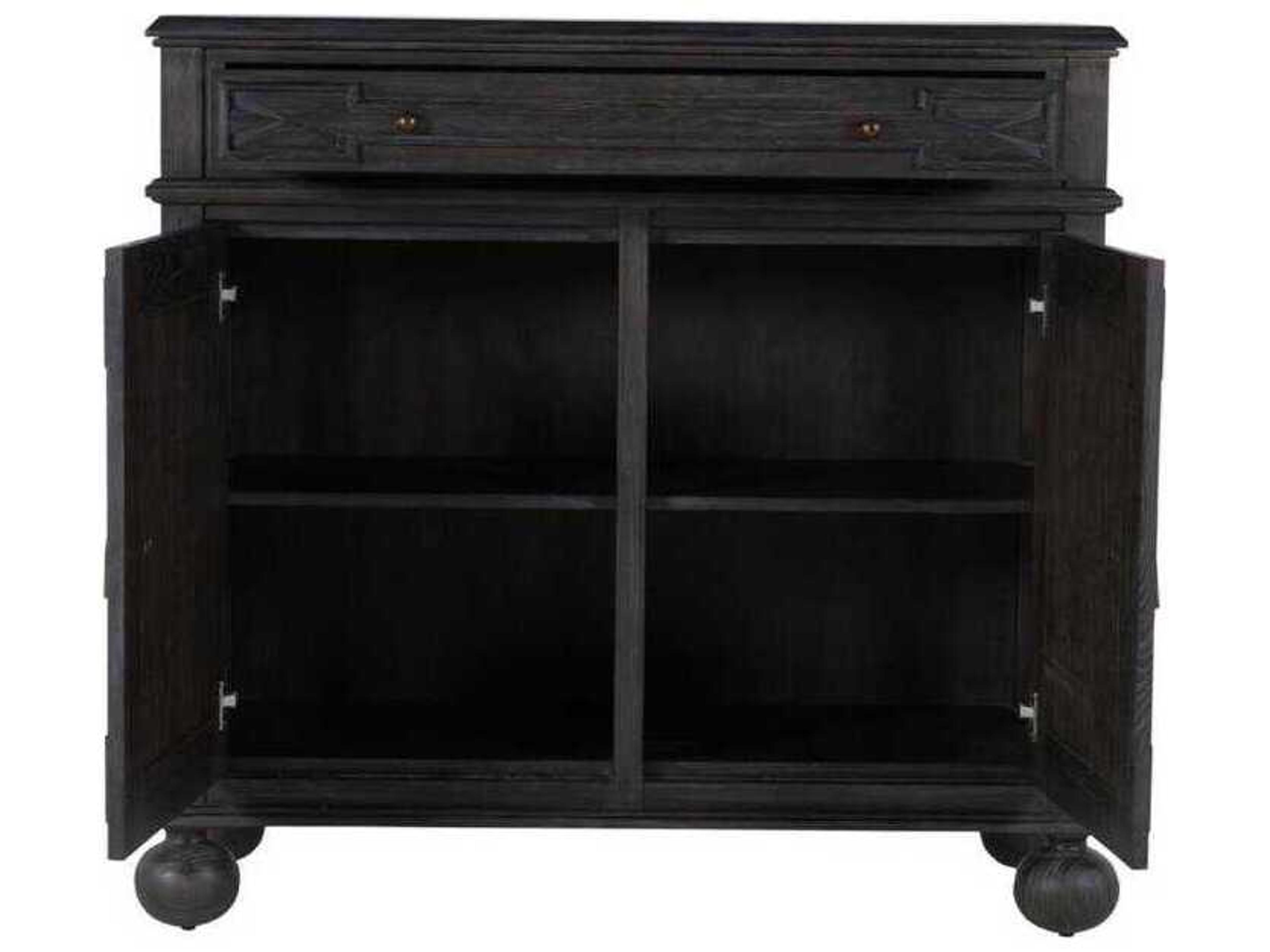 Gabby Ezekiel Cerused Brown Mindi Wood Accent Cabinet