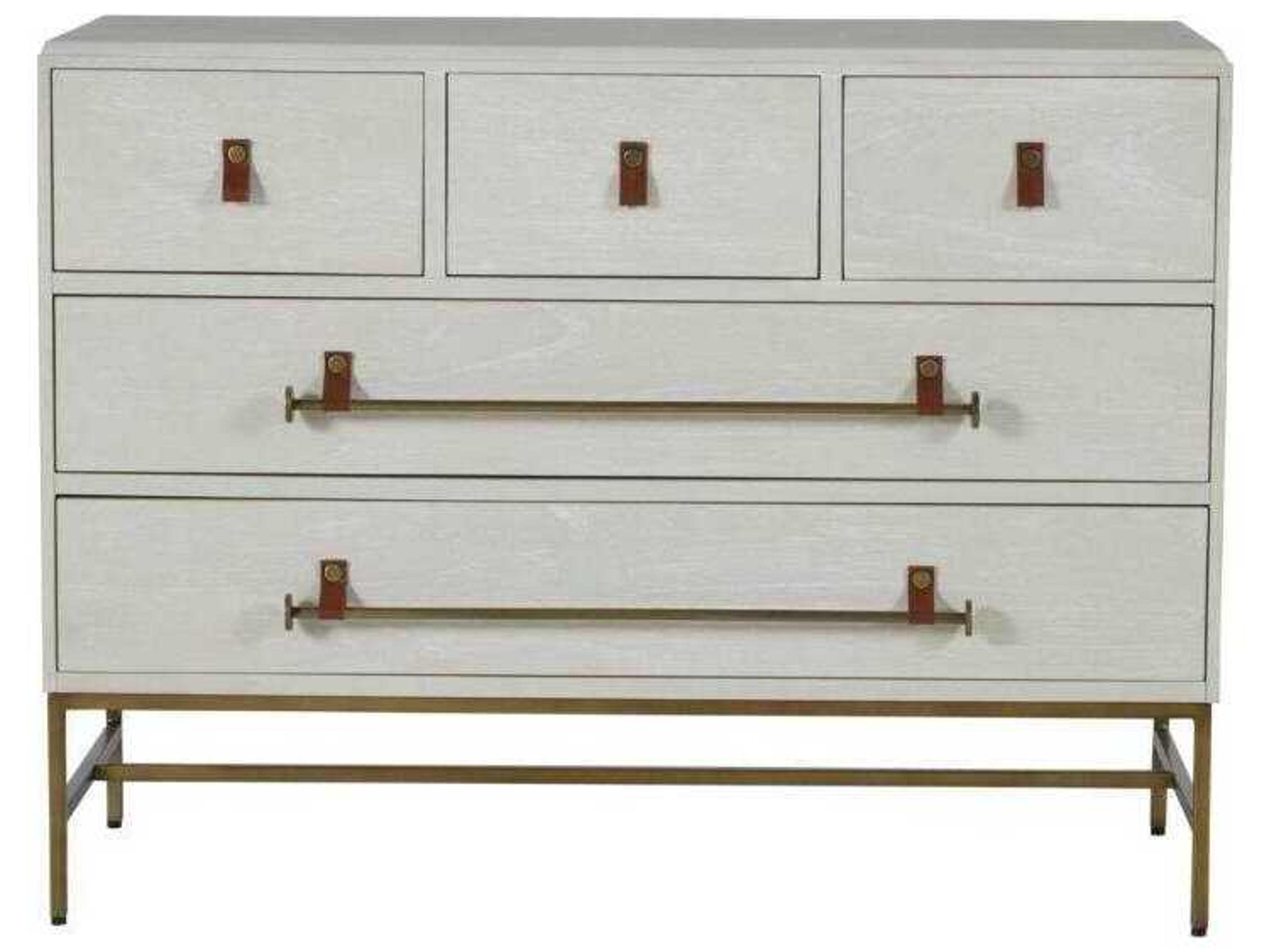 Gabby Maya 5-Drawers White Mindi Wood Dresser