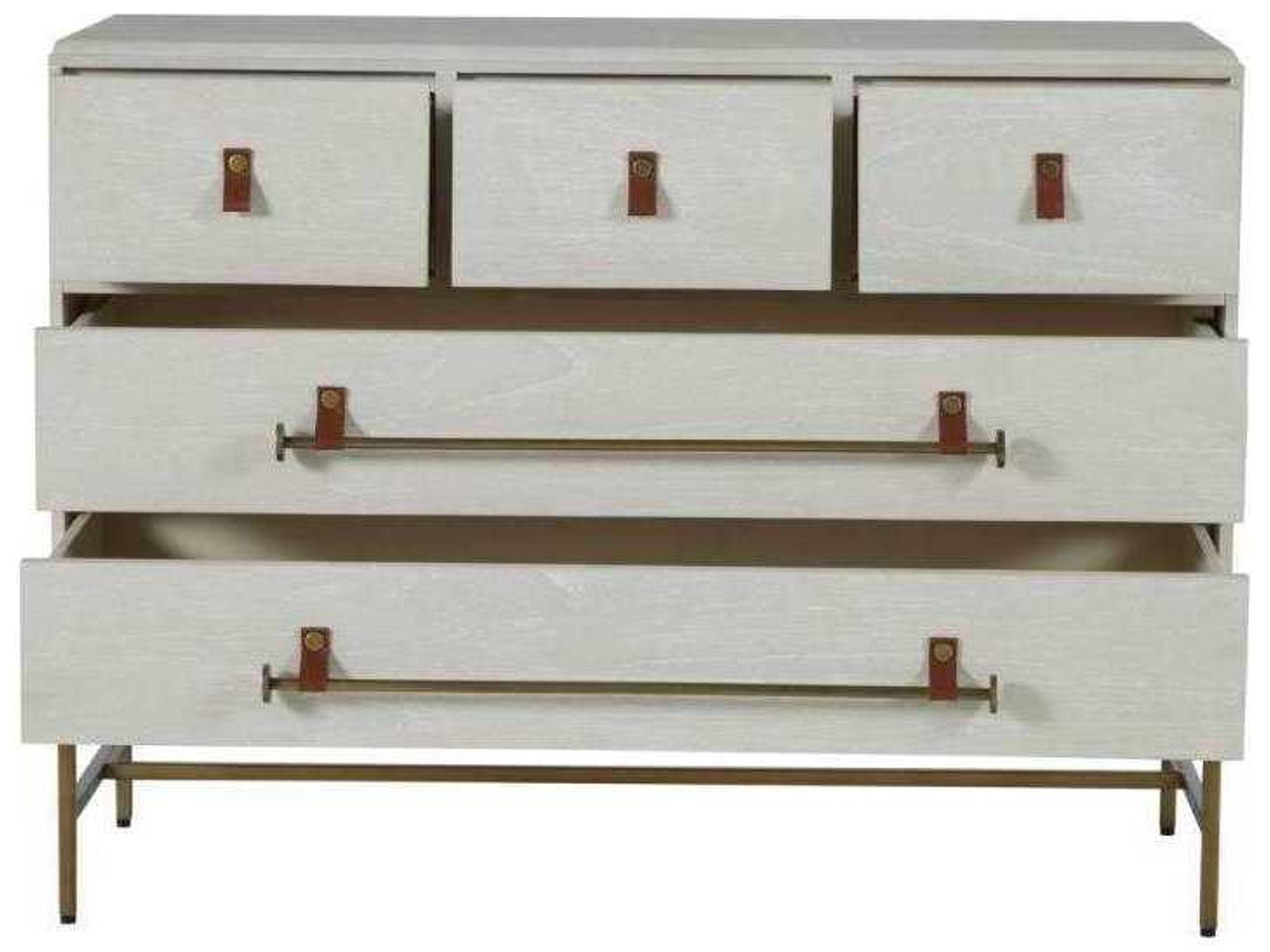 Gabby Maya 5-Drawers White Mindi Wood Dresser
