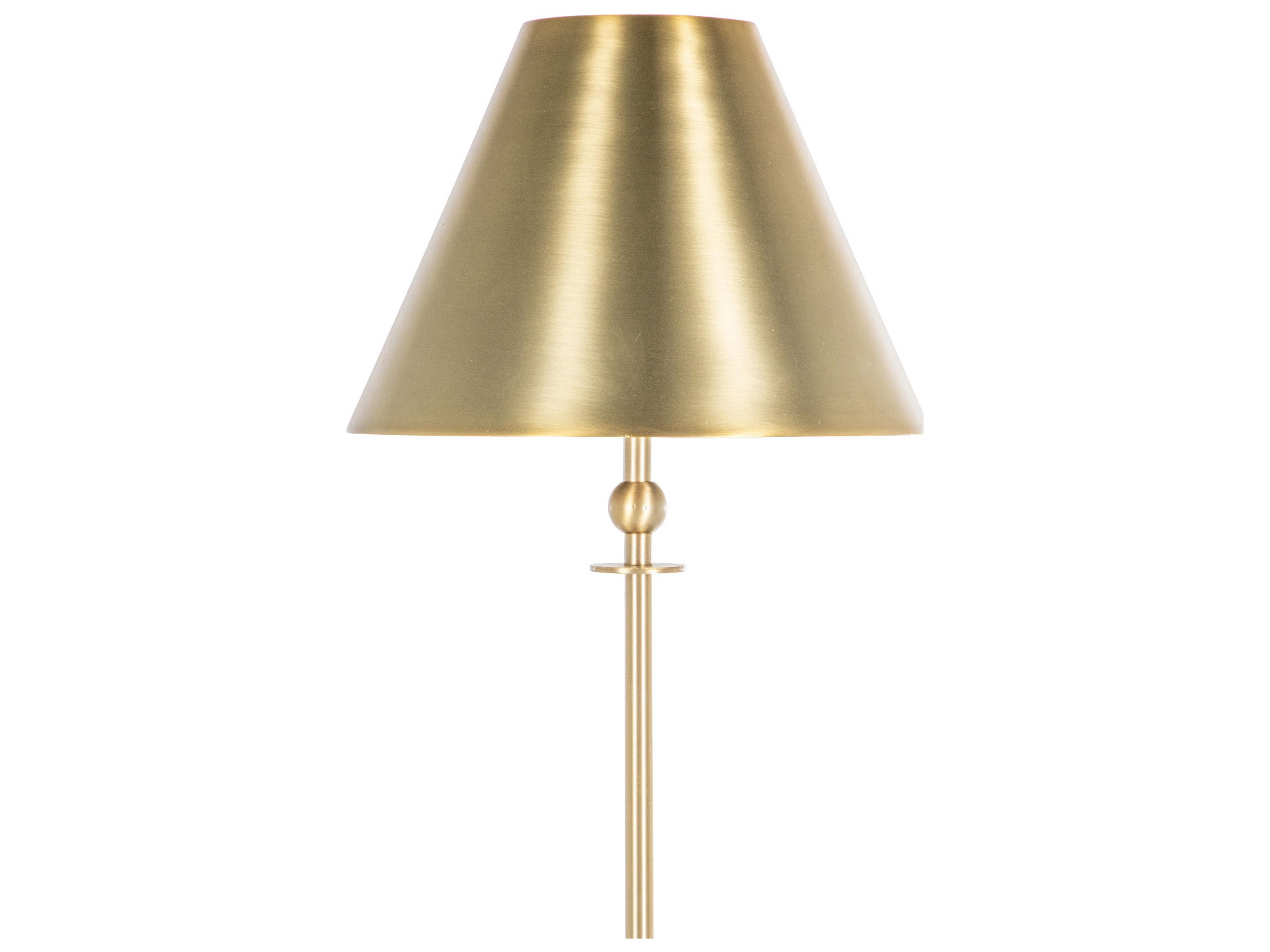 Gabby Vivianna Antique Brass Natural Tiled Alabaster Floor Lamp