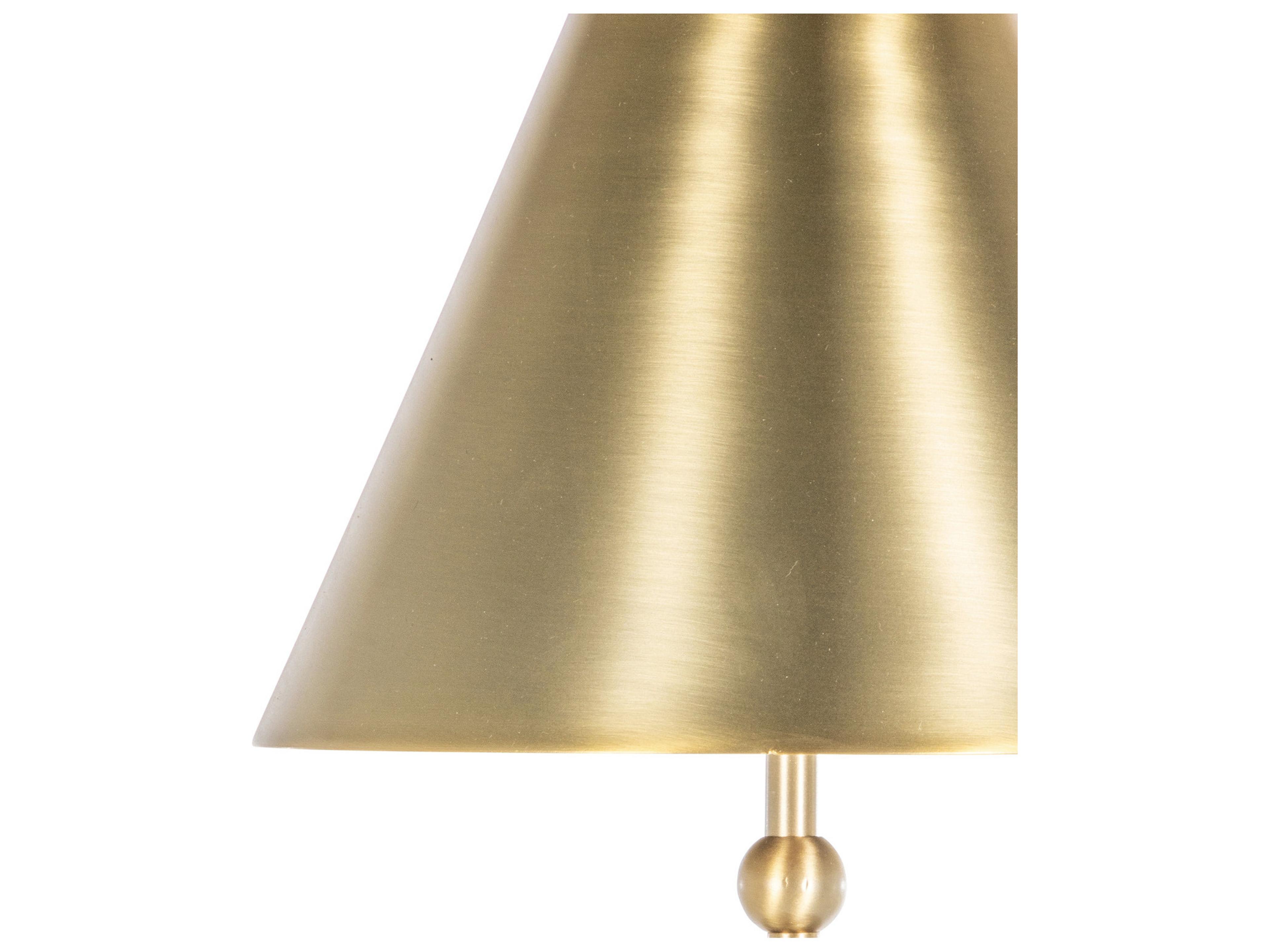 Gabby Vivianna Antique Brass Natural Tiled Alabaster Floor Lamp