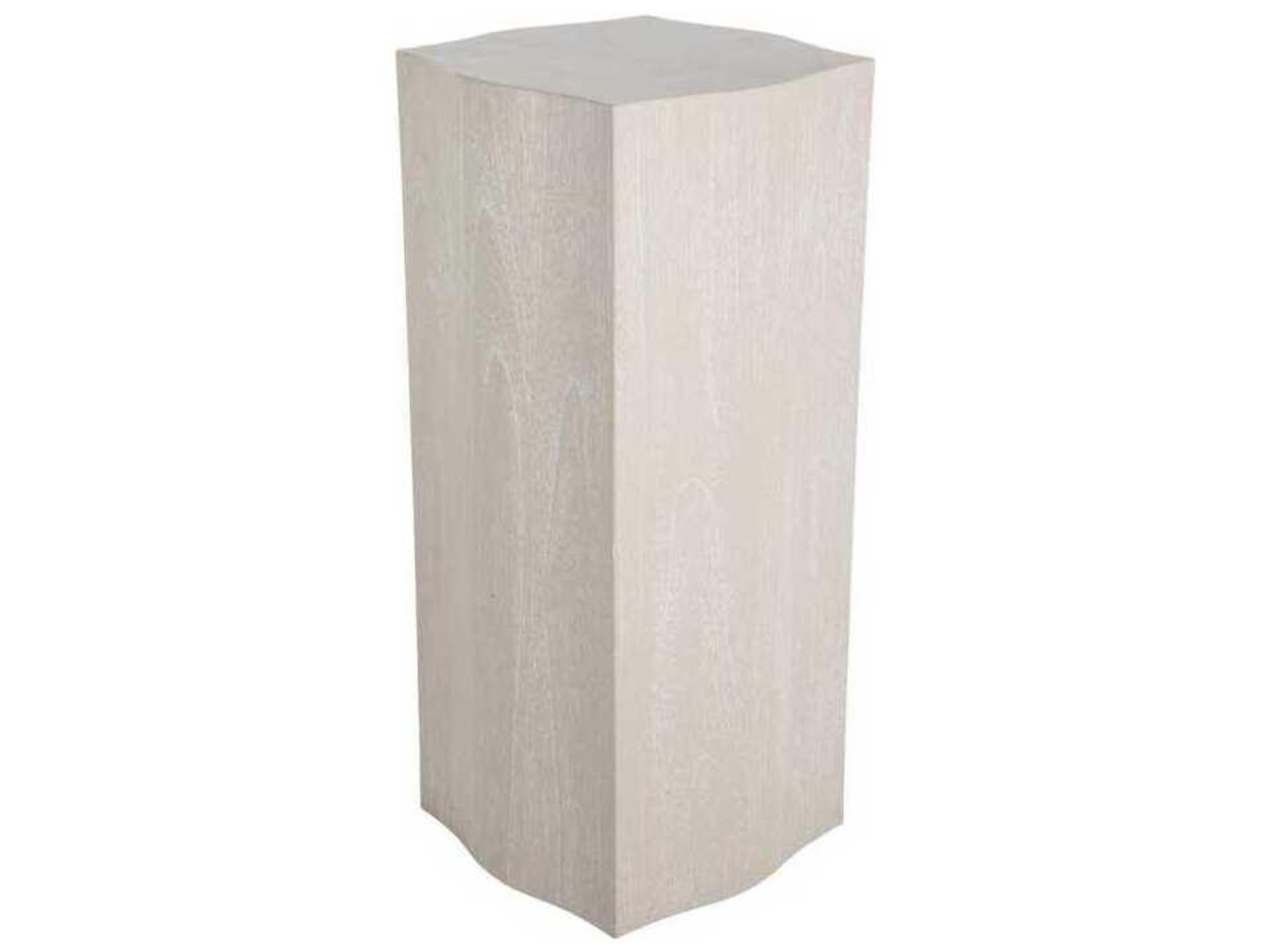 Wes Wood Cerused White End Table
