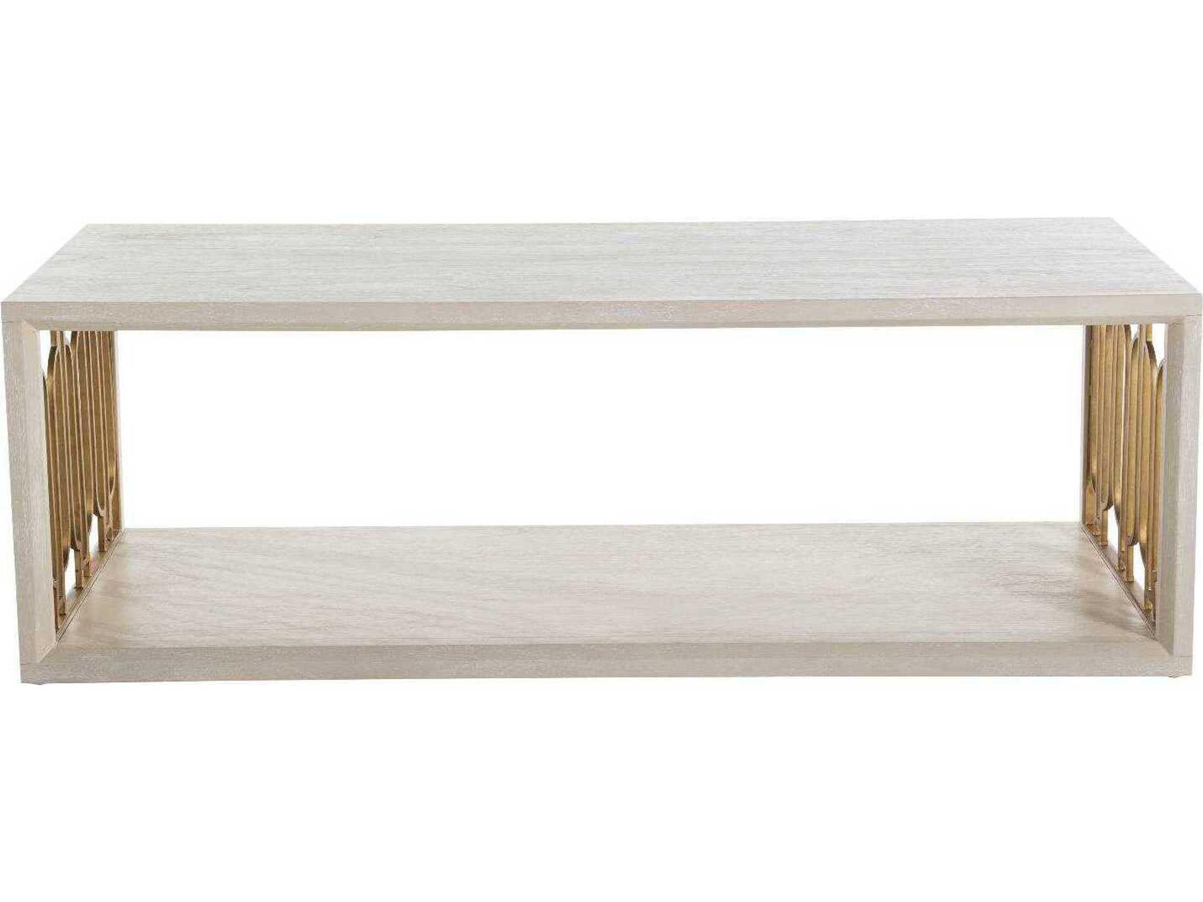 Gabby Ainsworth Rectangular Wood Iron Mindi Coffee Table